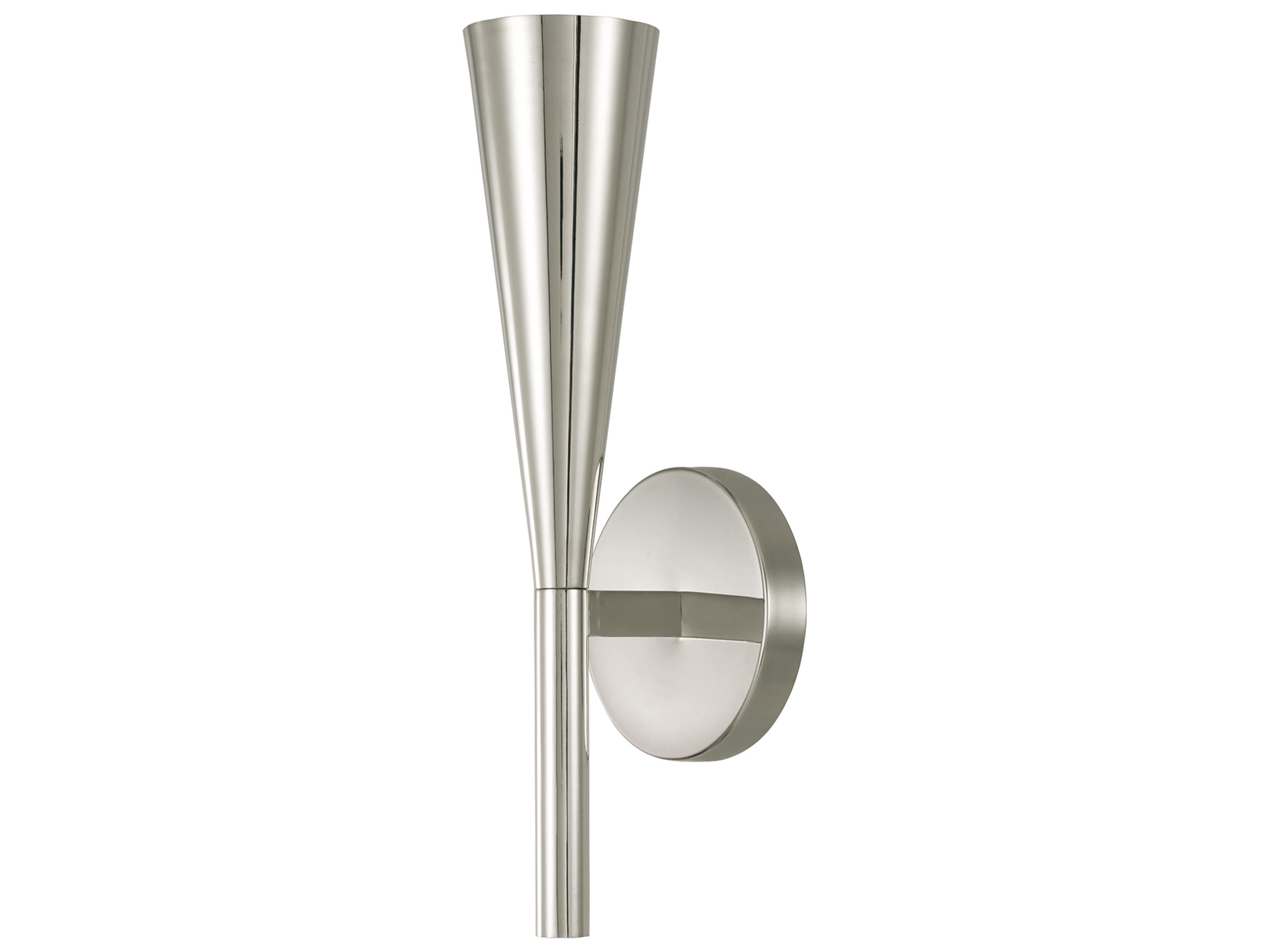 Levi 1-light Polished Nickel Wall Sconce
