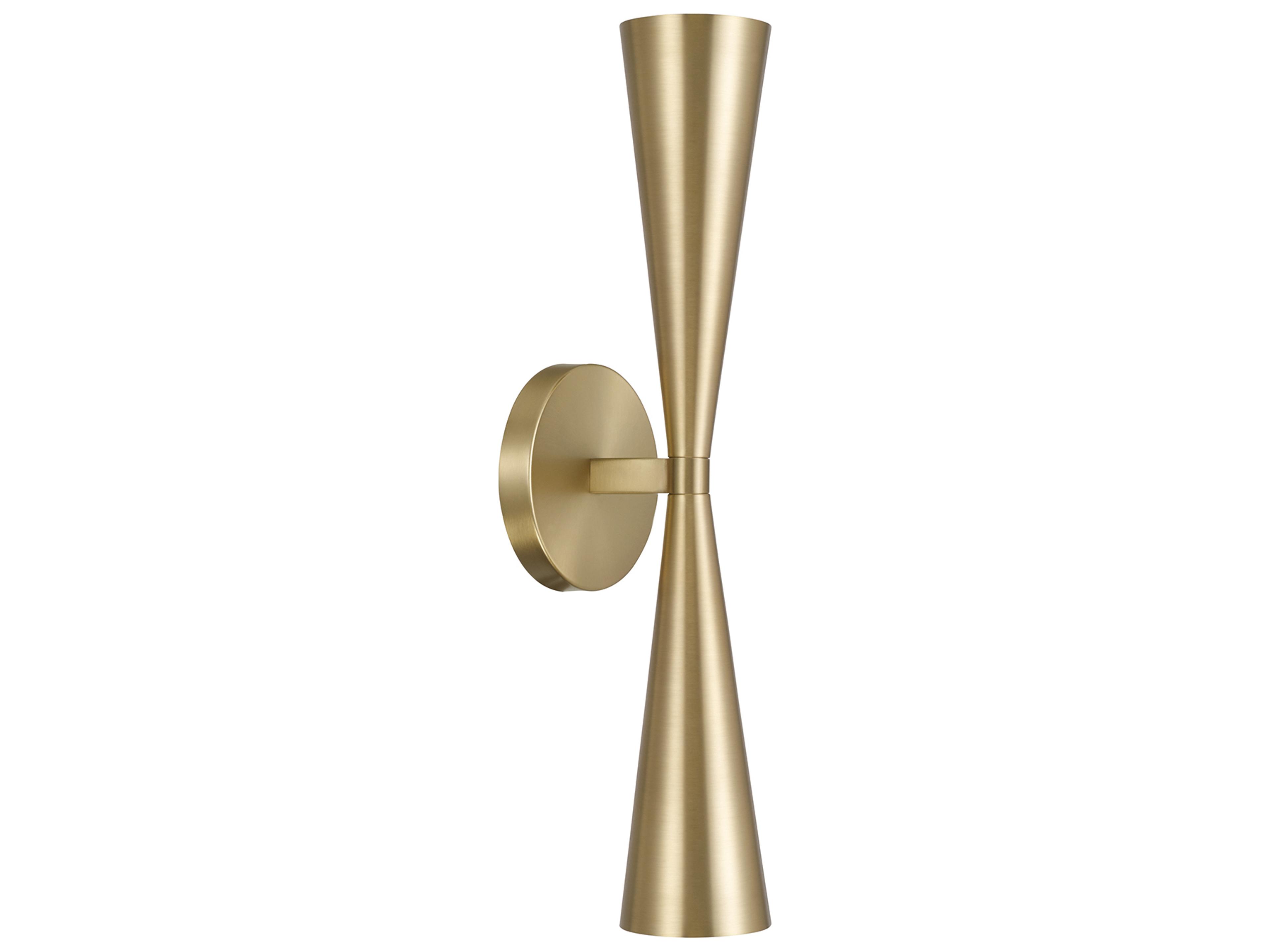 Levi 2-light Matte Brass Wall Sconce