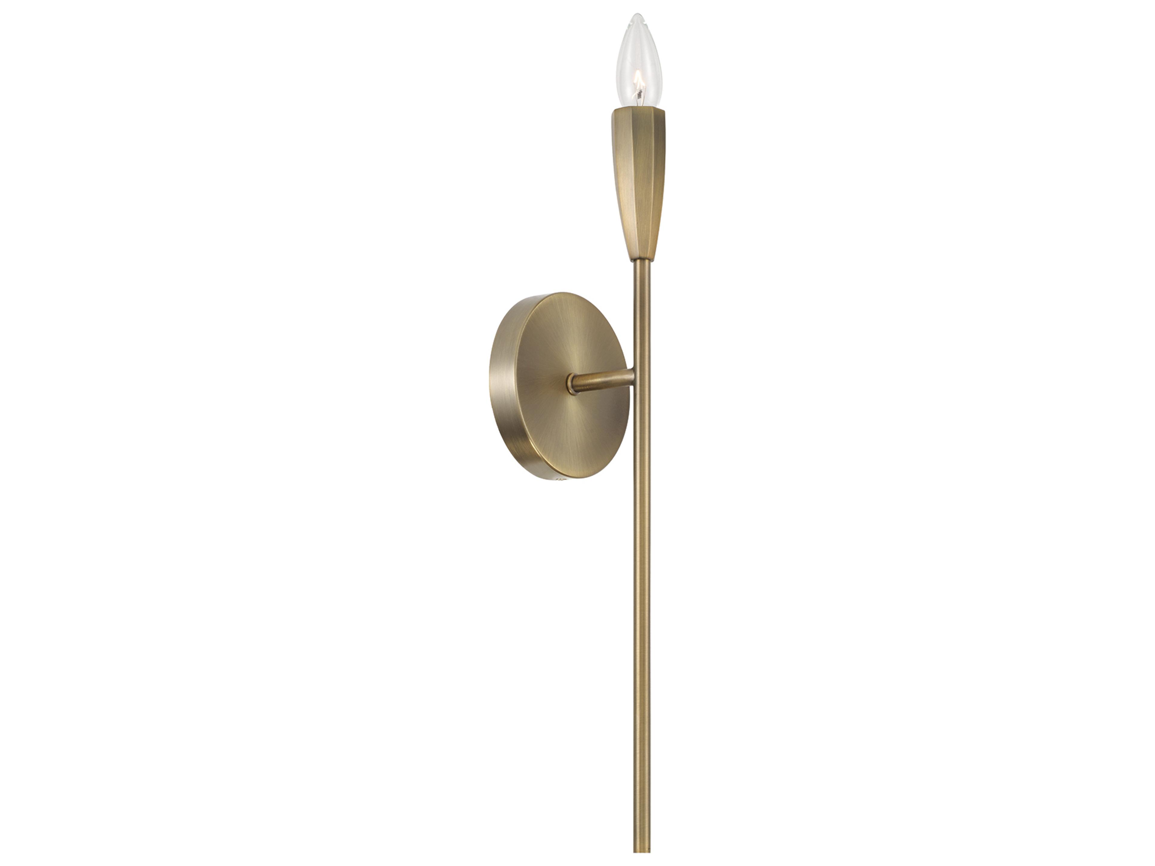 Palmer 1-light Antiqued Brass Wall Sconce