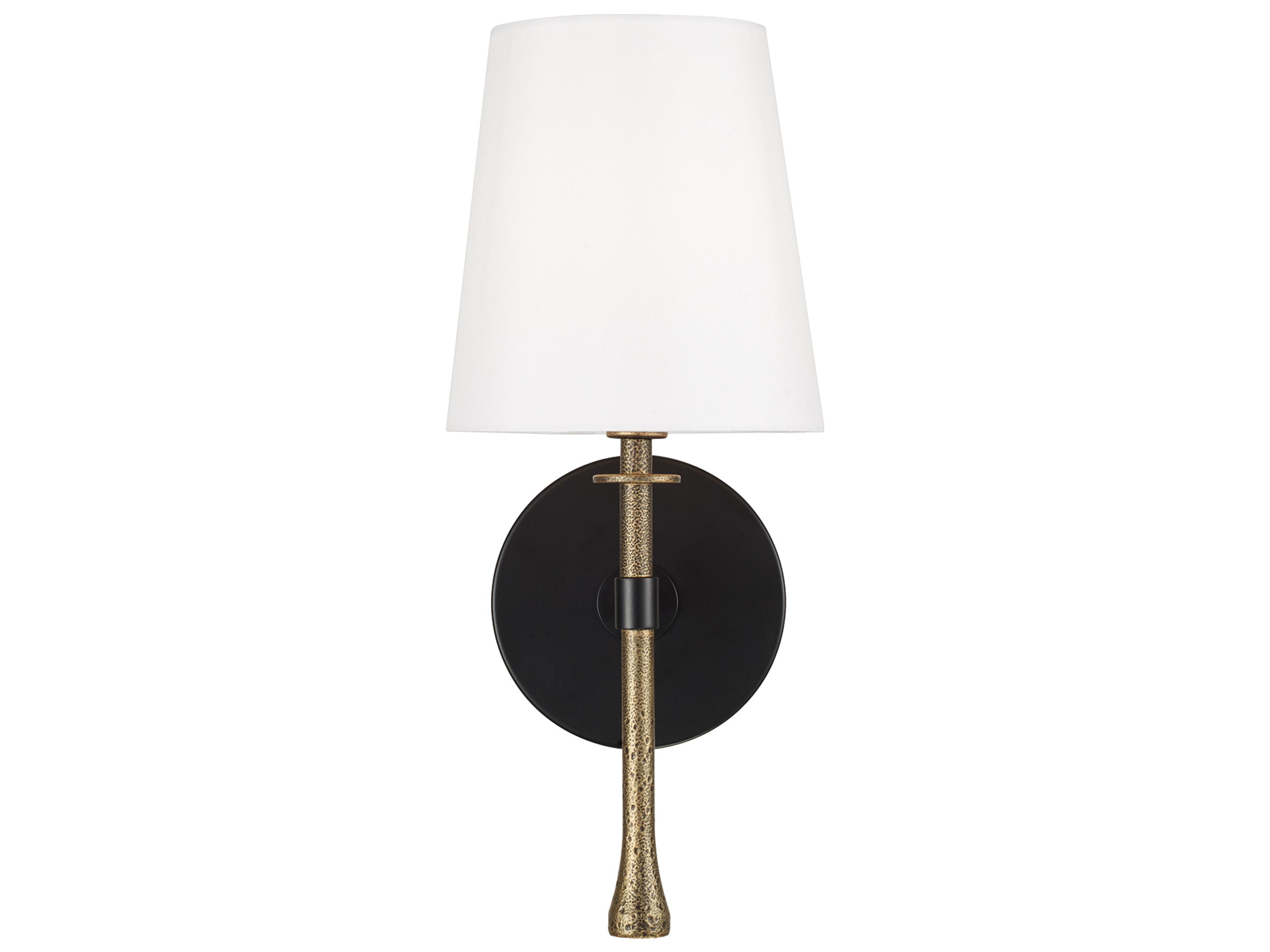 Capital Lighting Hollis 1-light Matte Black With Hammered Gold Wall Sconce