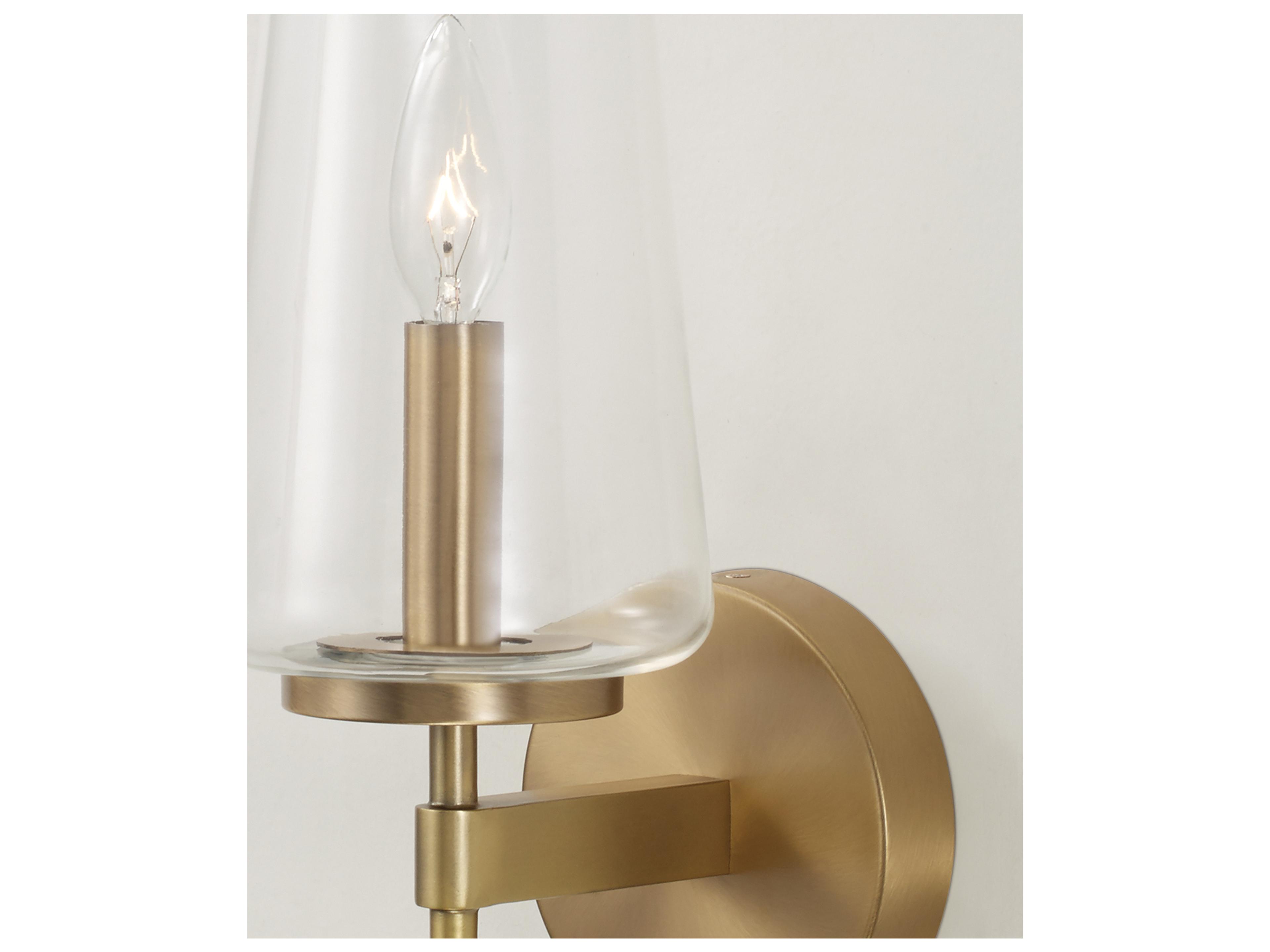 Capital Lighting Aaron 1-light Aged Brass Wall Sconce