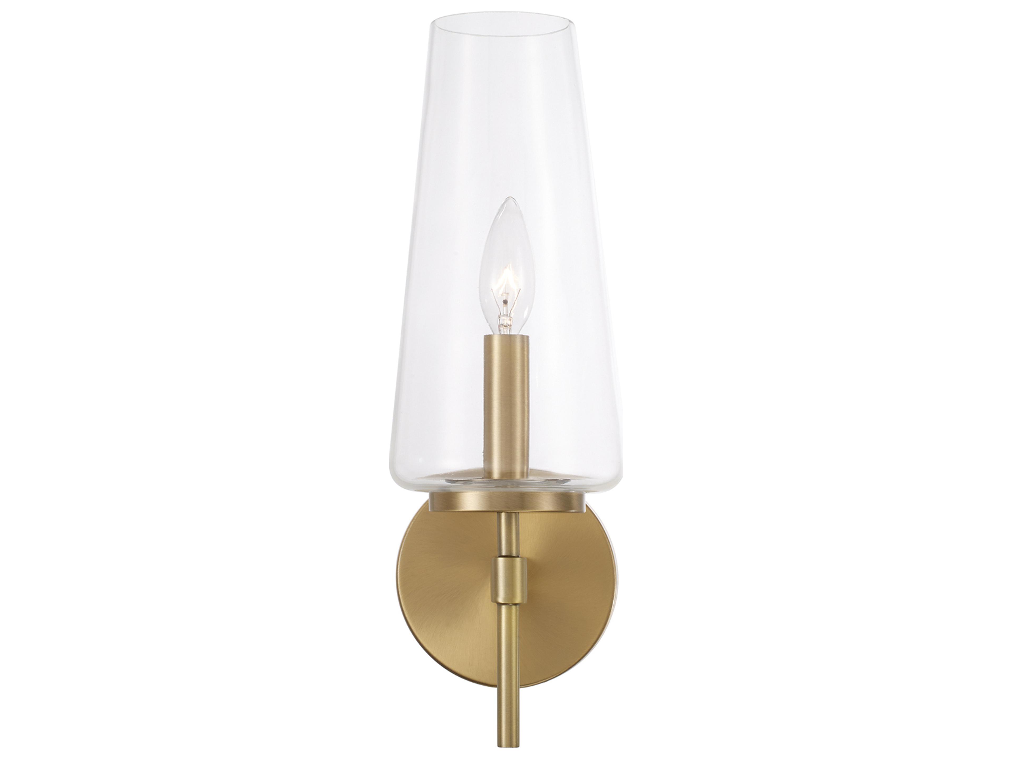 Capital Lighting Aaron 1-light Aged Brass Wall Sconce