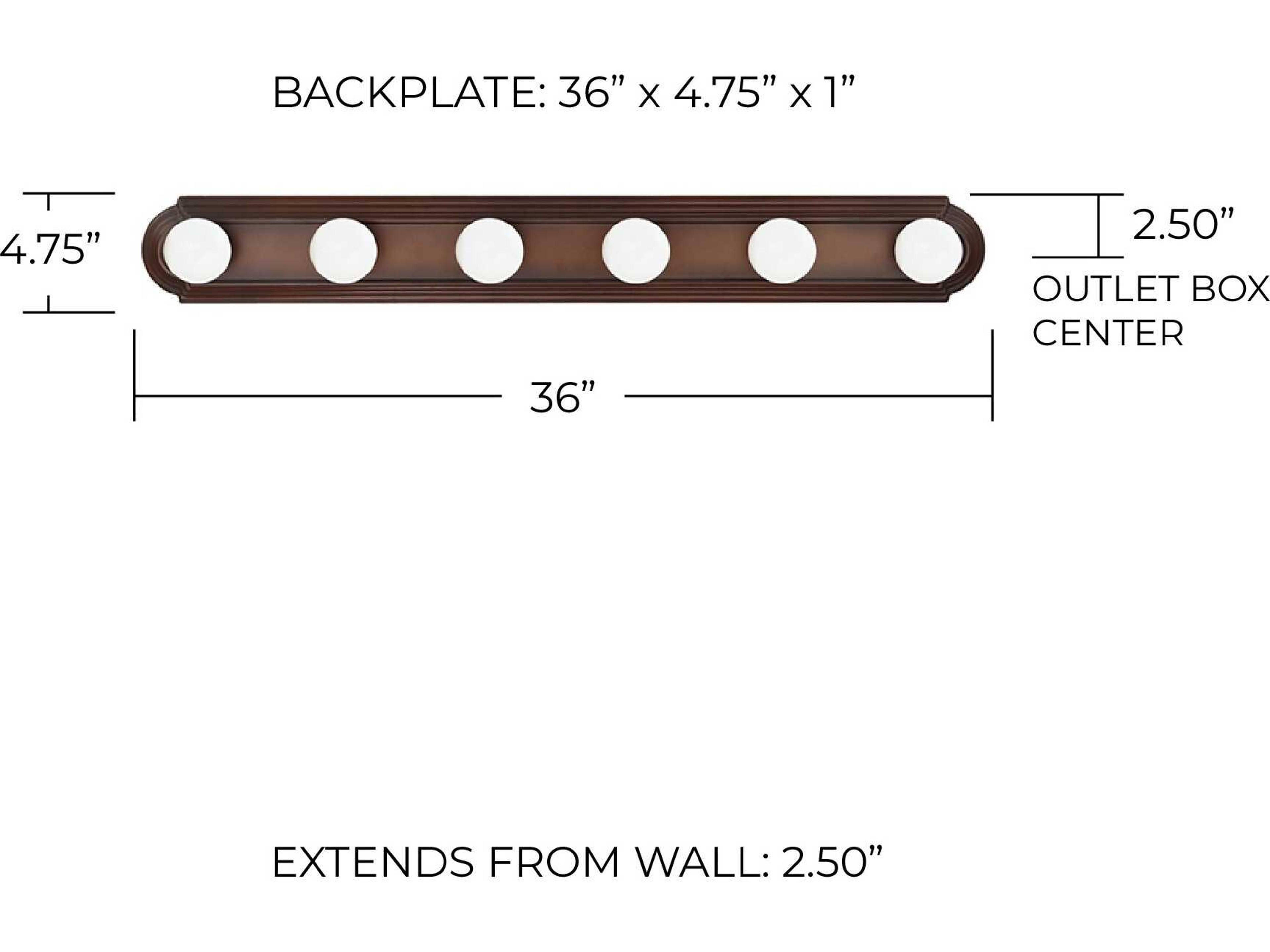 Capital Lighting Alice 6-Light Burnished Bronze Vanity Light