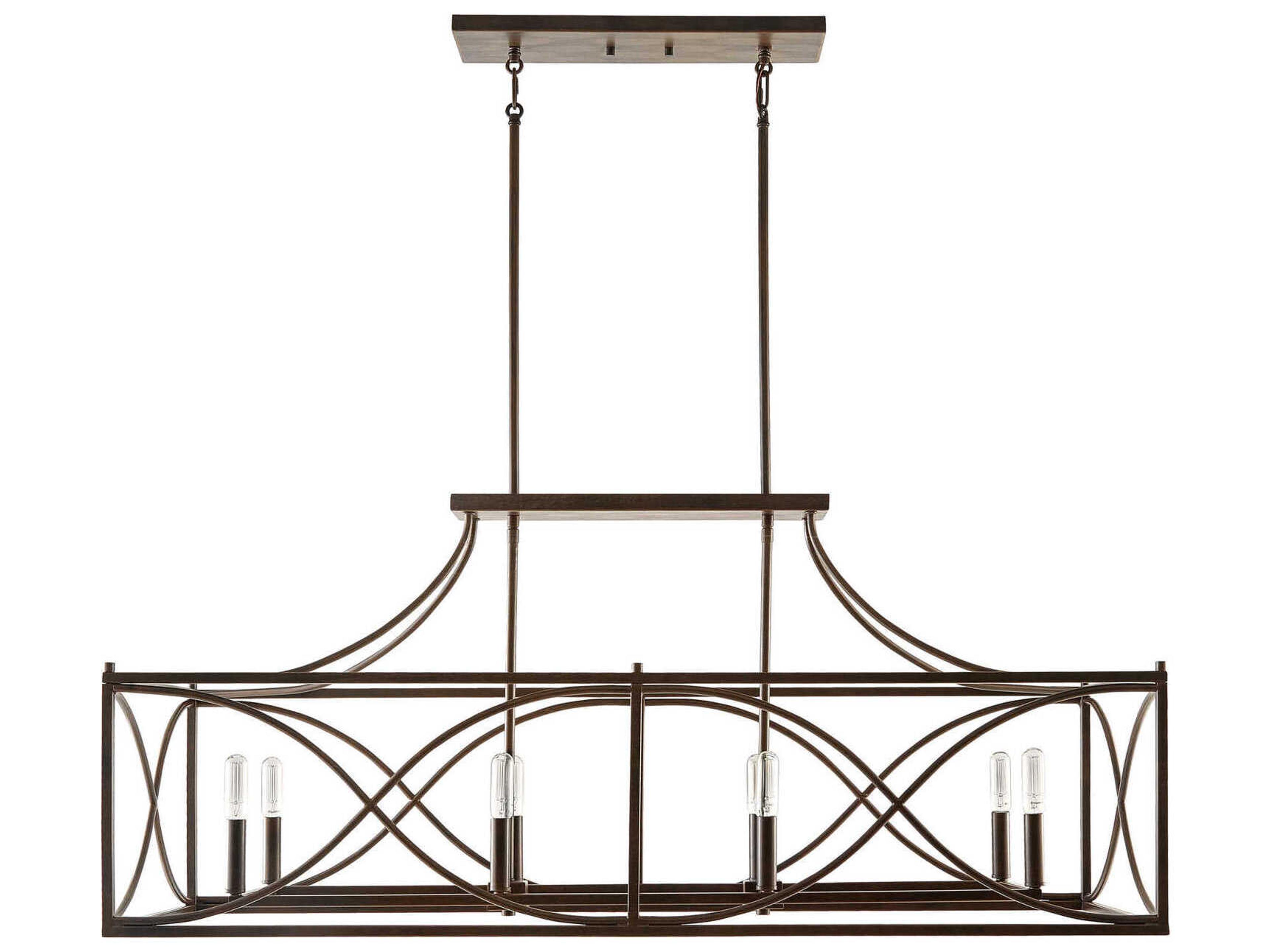 Tybee 8-Light Nordic Grey Island Pendant