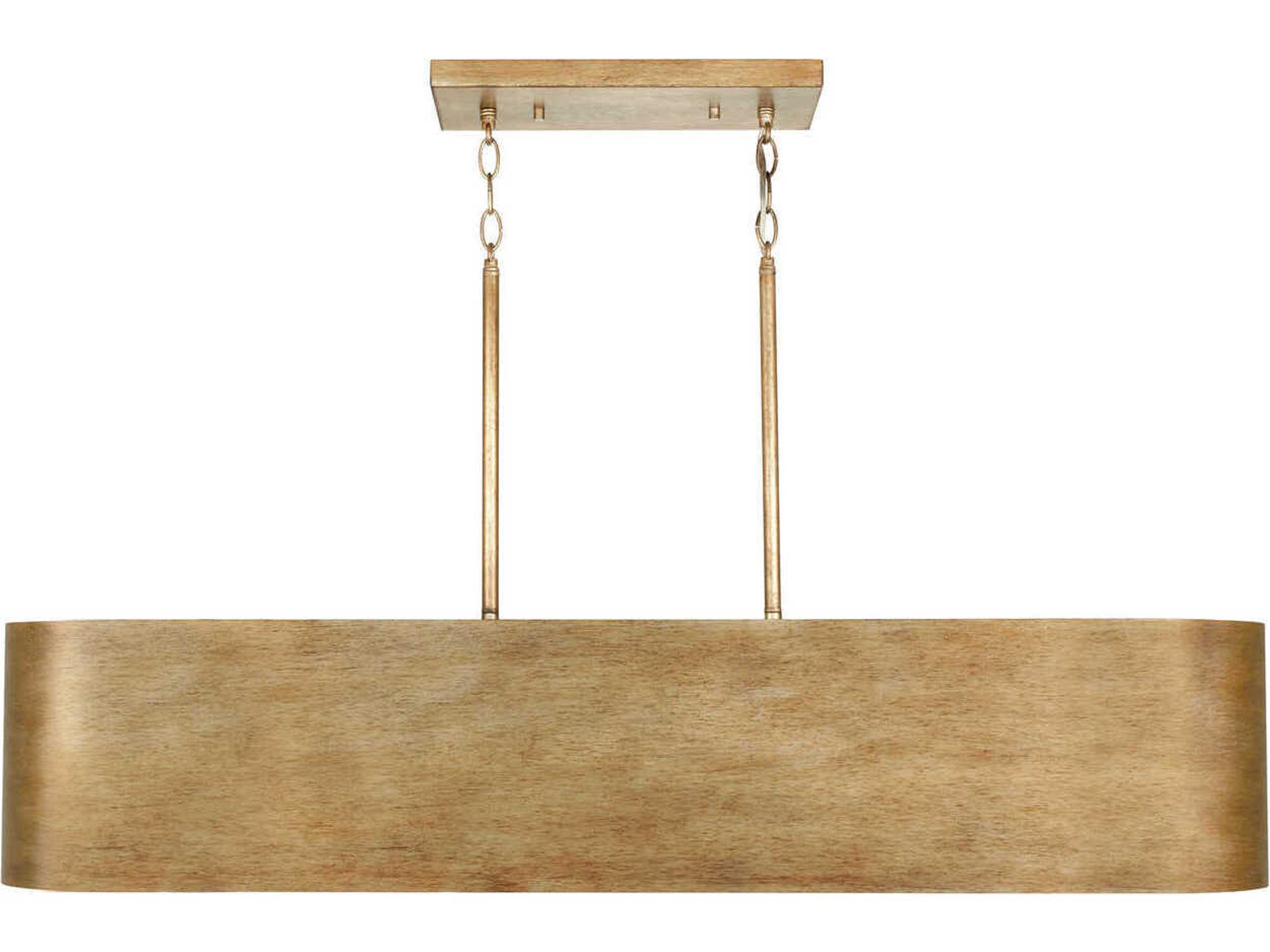 Jude 5-Light Mystic Luster Gold Island Pendant