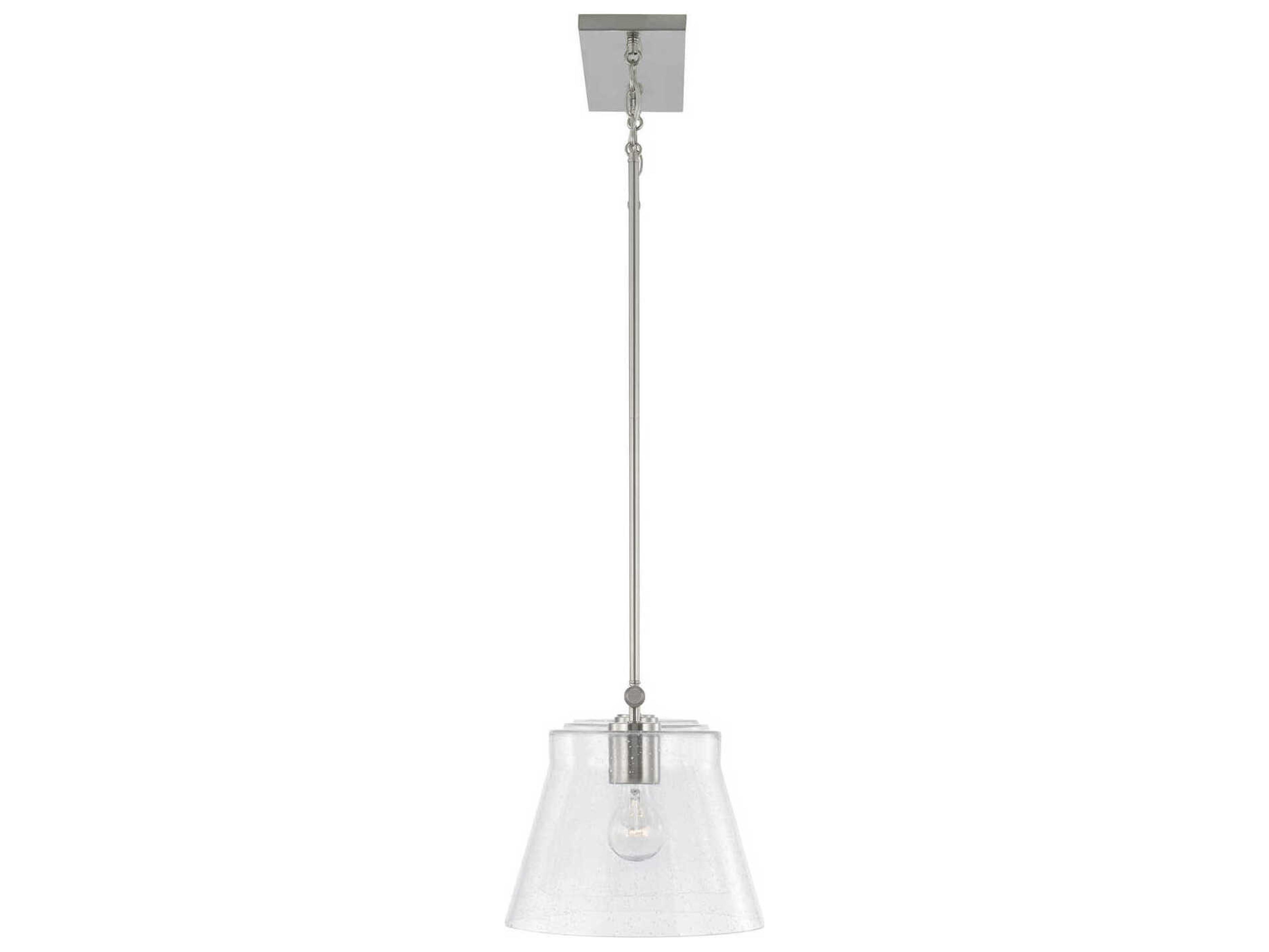 Capital Lighting Baker 3-Light Brushed Nickel Glass Empire Linear Island Pendant