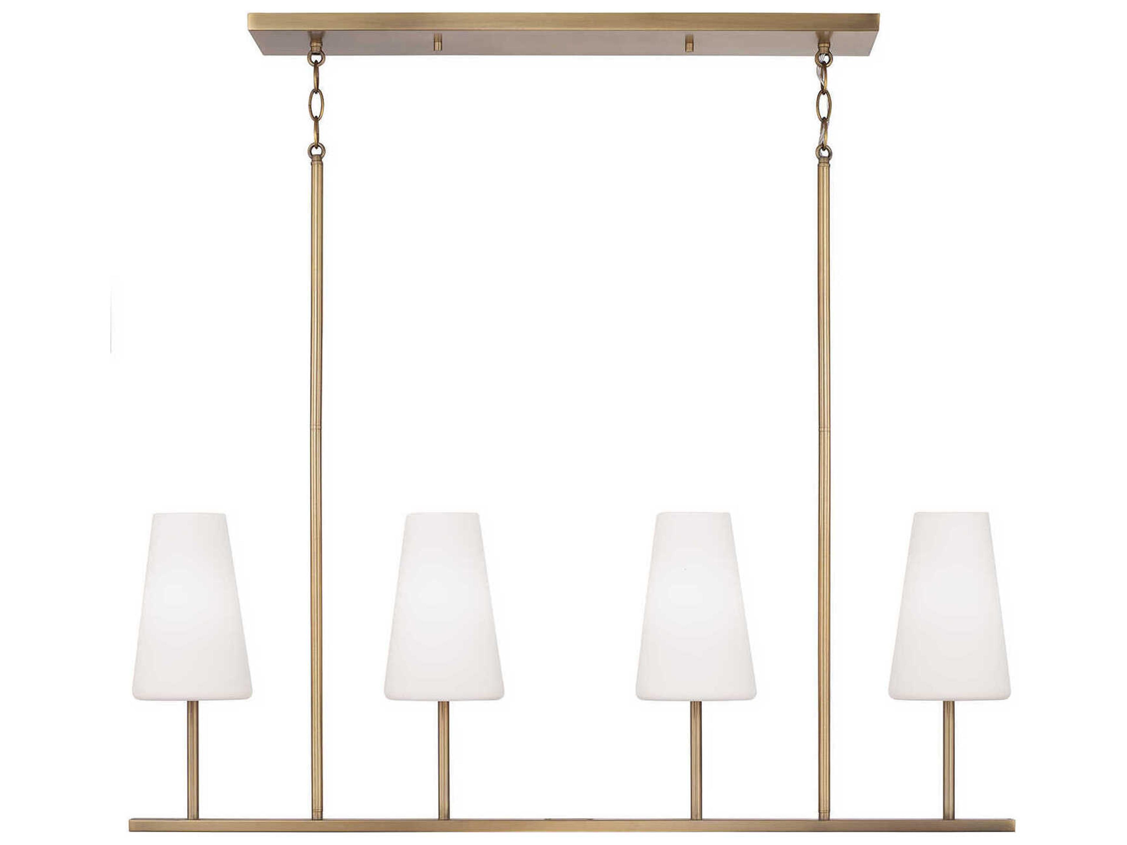 Averitt 4-Light Aged Brass Island Pendant