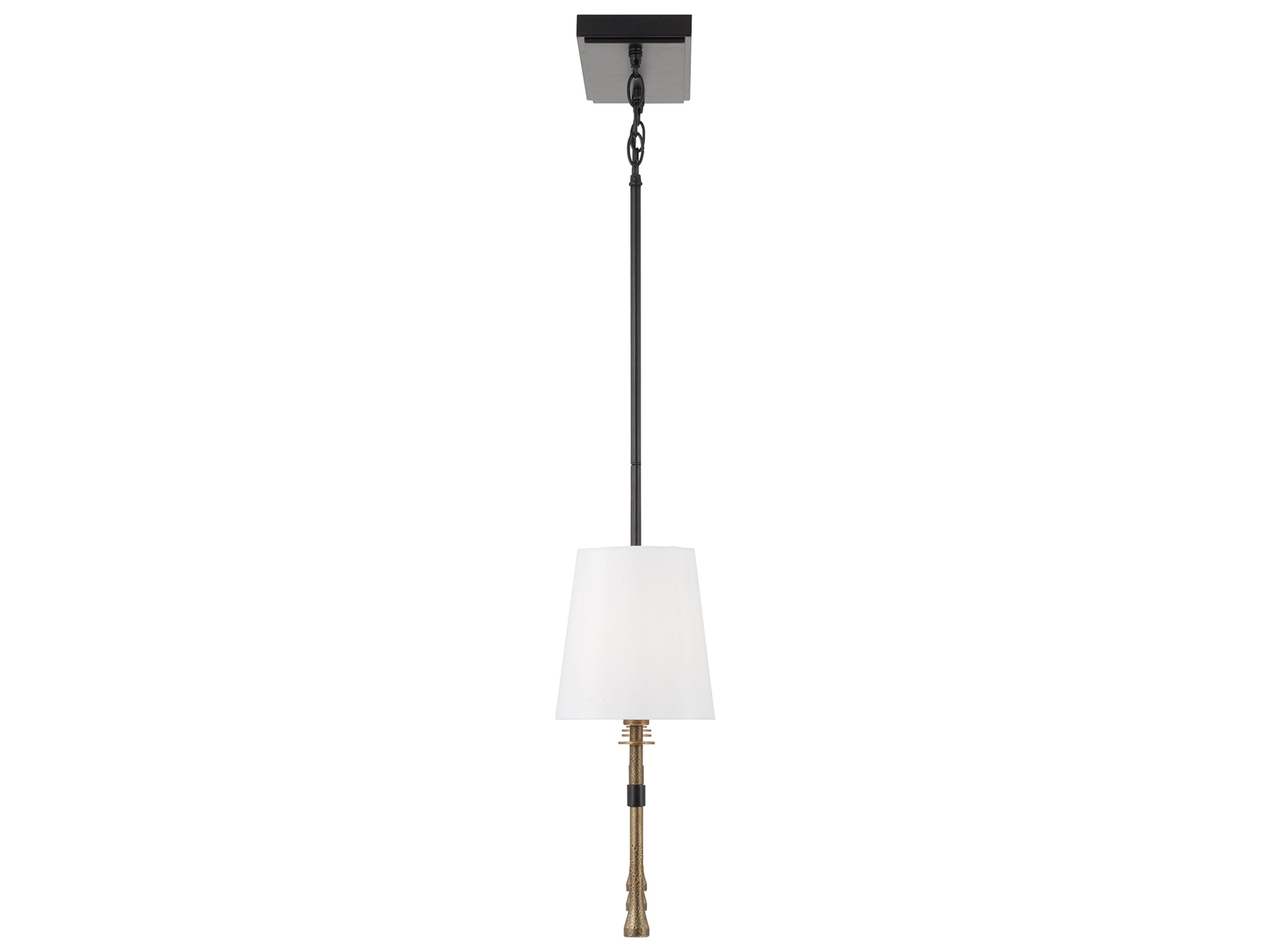 Capital Lighting Hollis 5-light Matte Black With Hammered Gold Linear Island Pendant