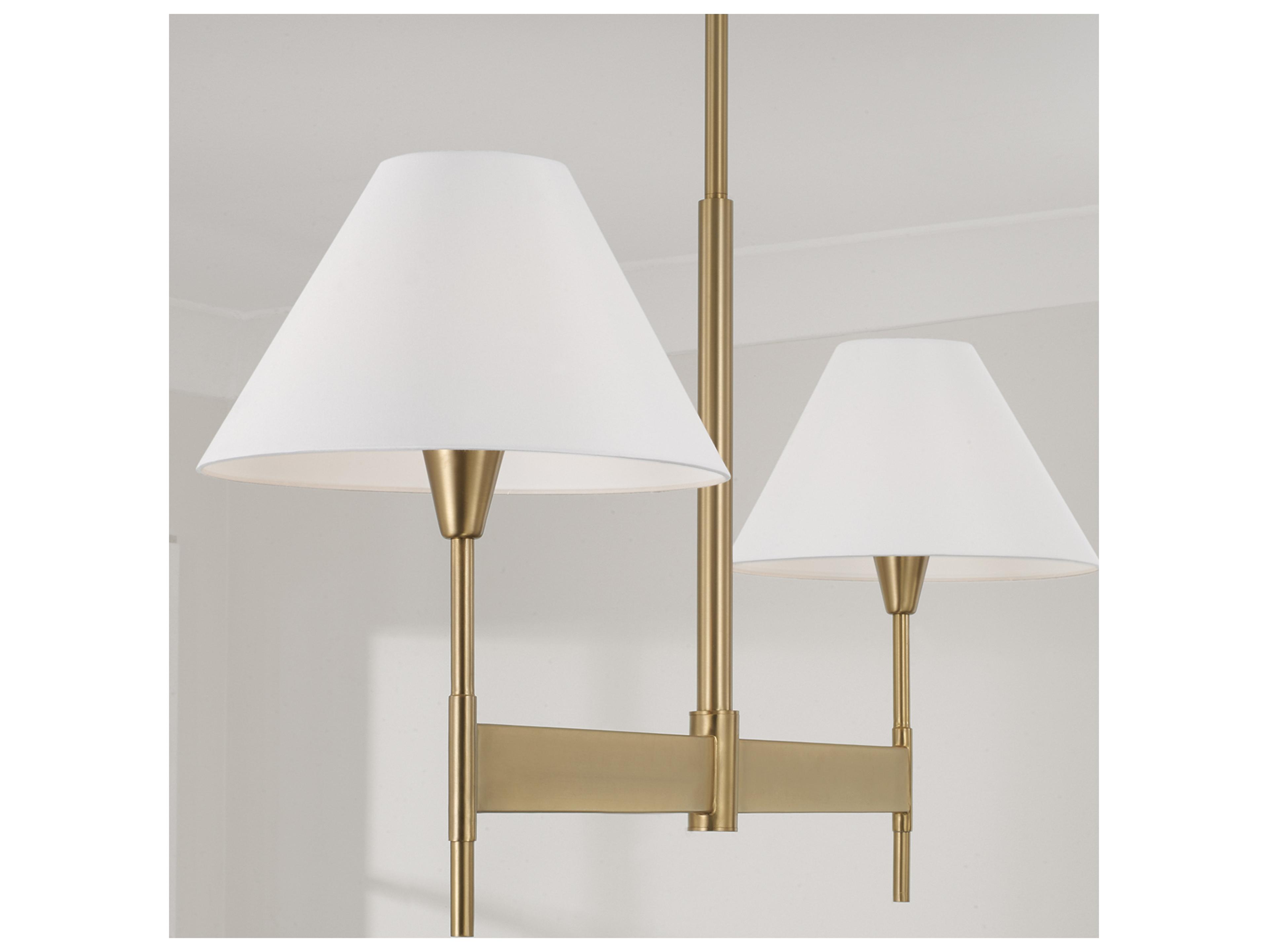 Capital Lighting Leland 2-light Aged Brass Linear Island Pendant
