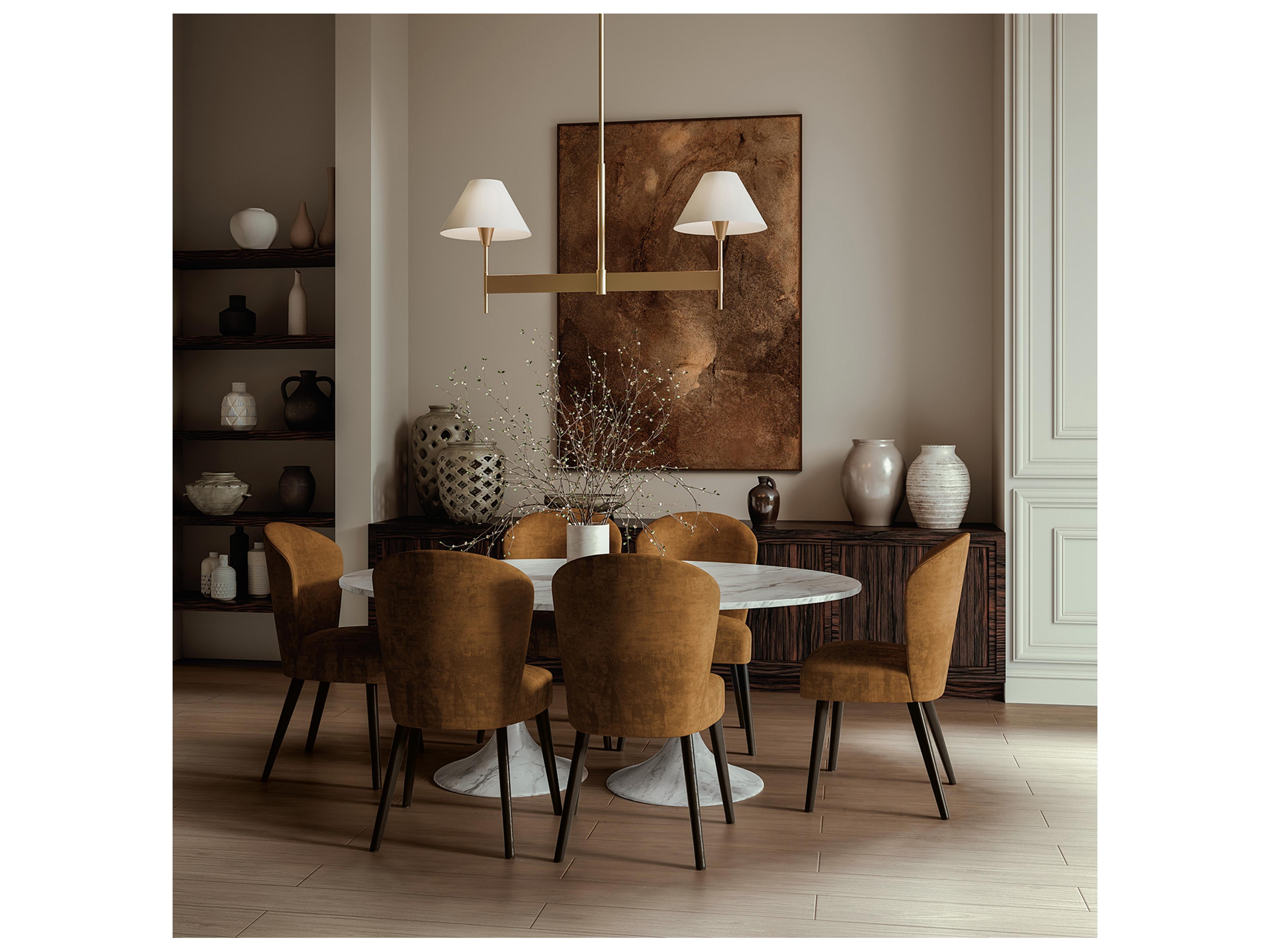 Capital Lighting Leland 2-light Aged Brass Linear Island Pendant