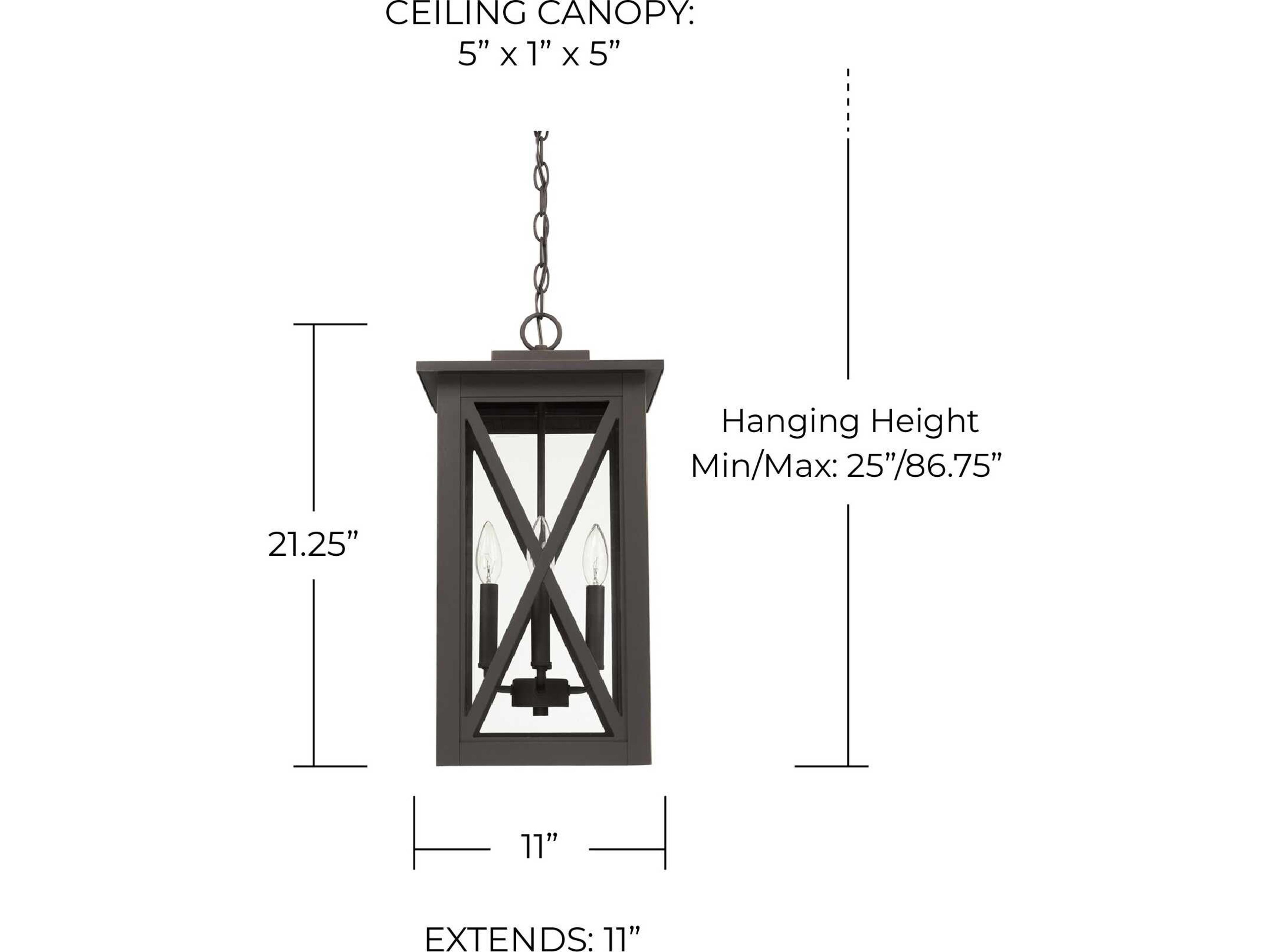 Capital Lighting Avondale 4 - Light Outdoor Hanging Light