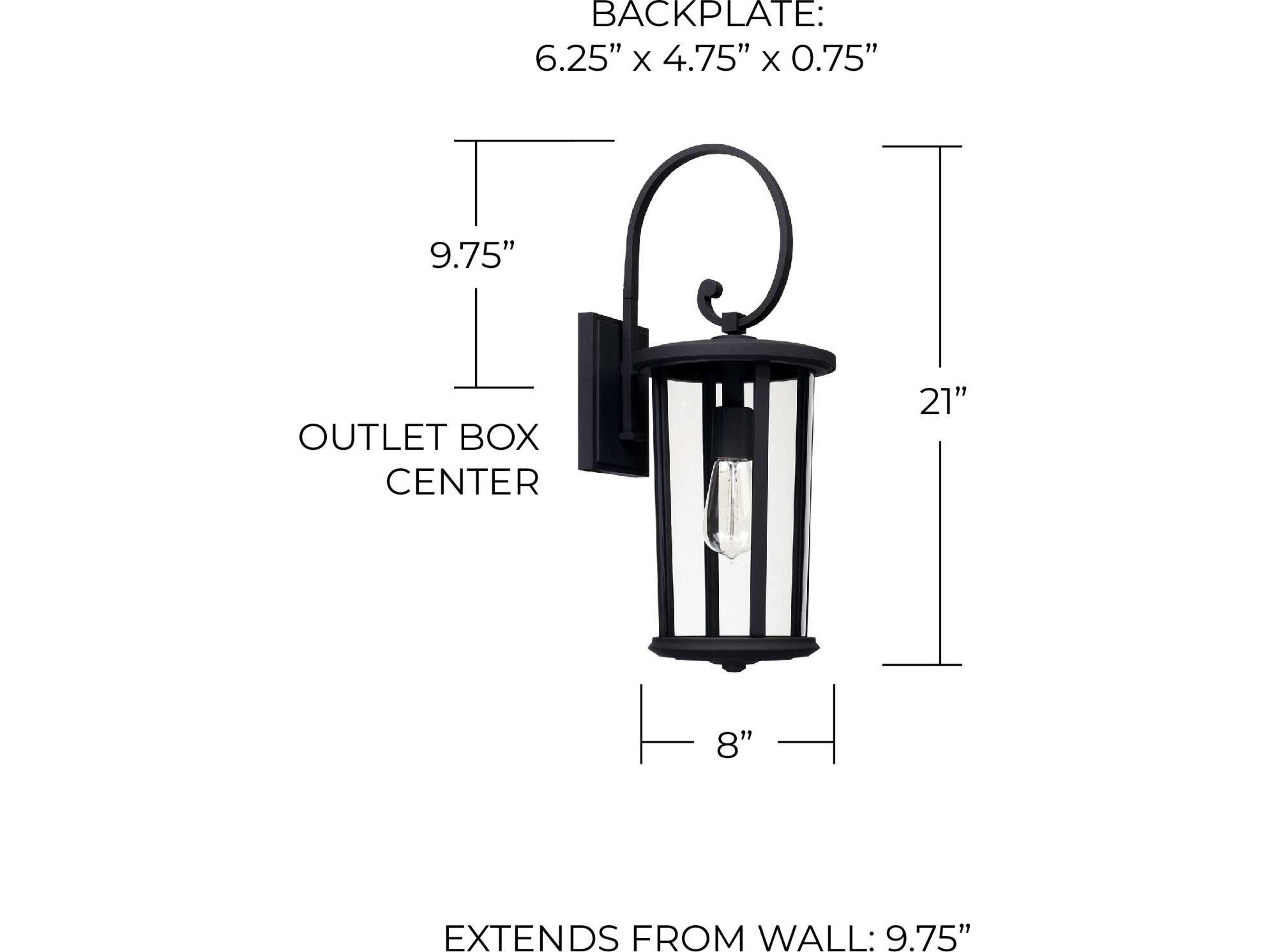 Capital Lighting Howell 1 - Light Outdoor Wall Light
