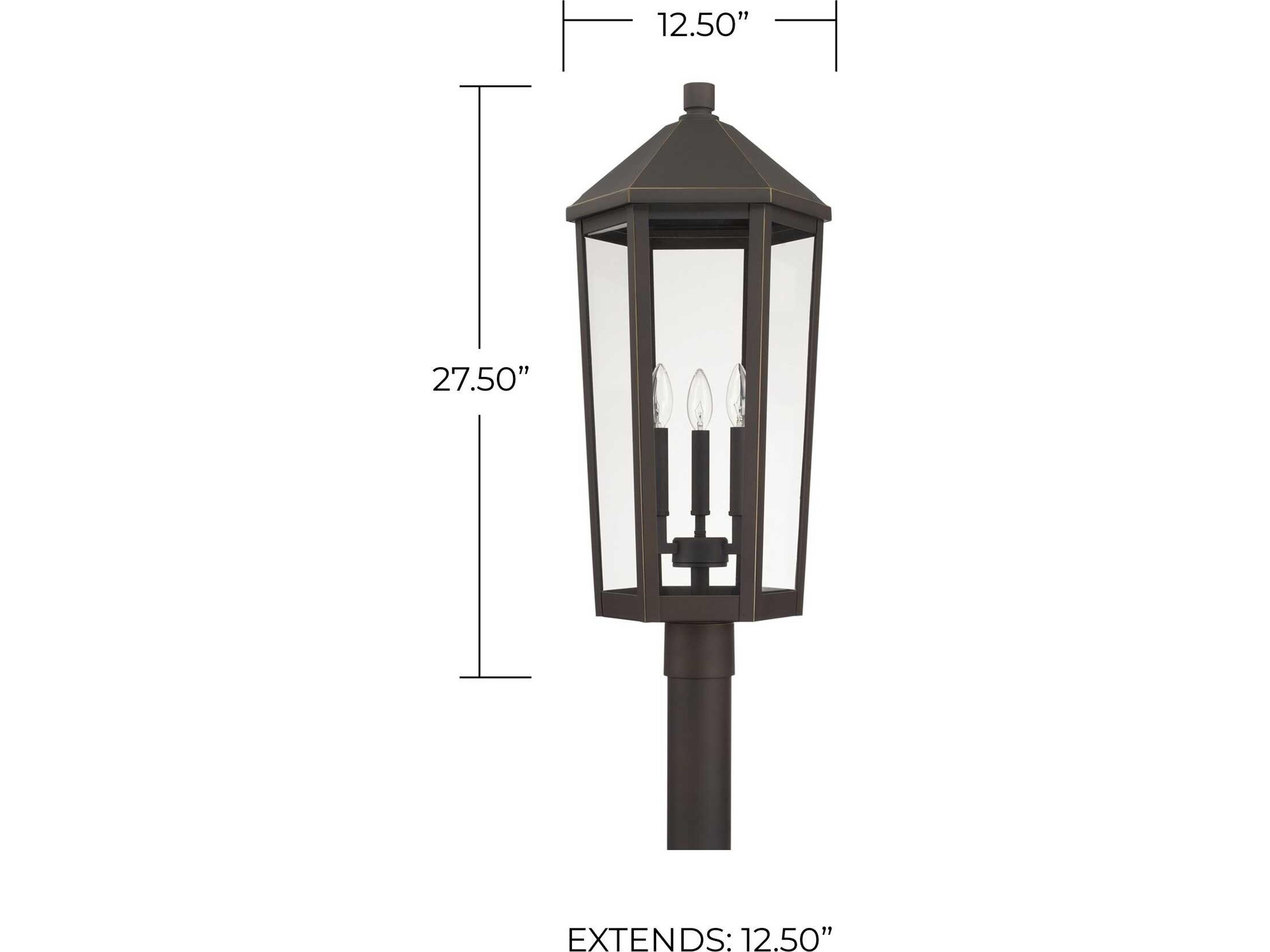 Capital Lighting Ellsworth 3 - Light Outdoor Post Light