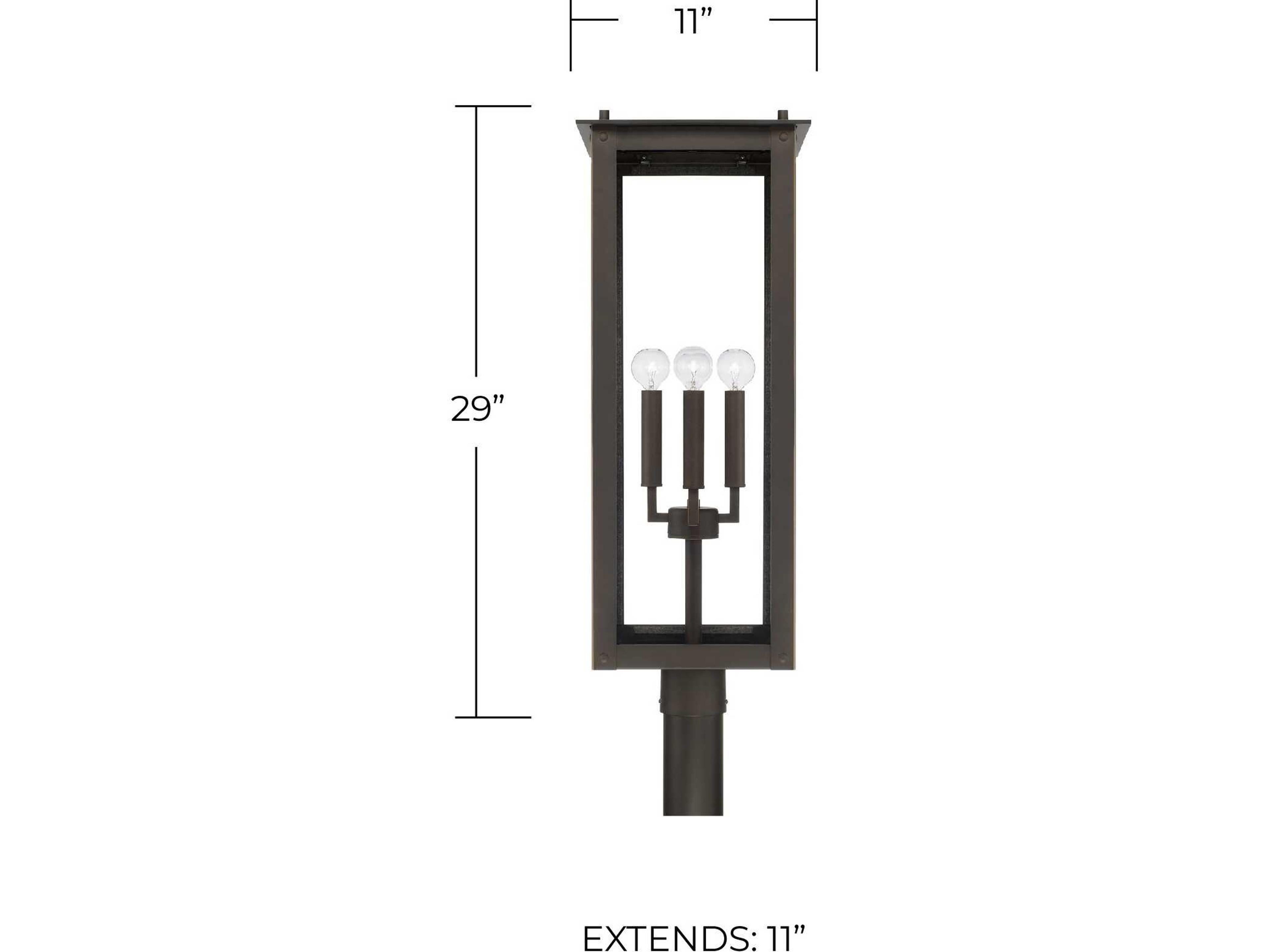 Capital Lighting Hunt 4 - Light Outdoor Post Light