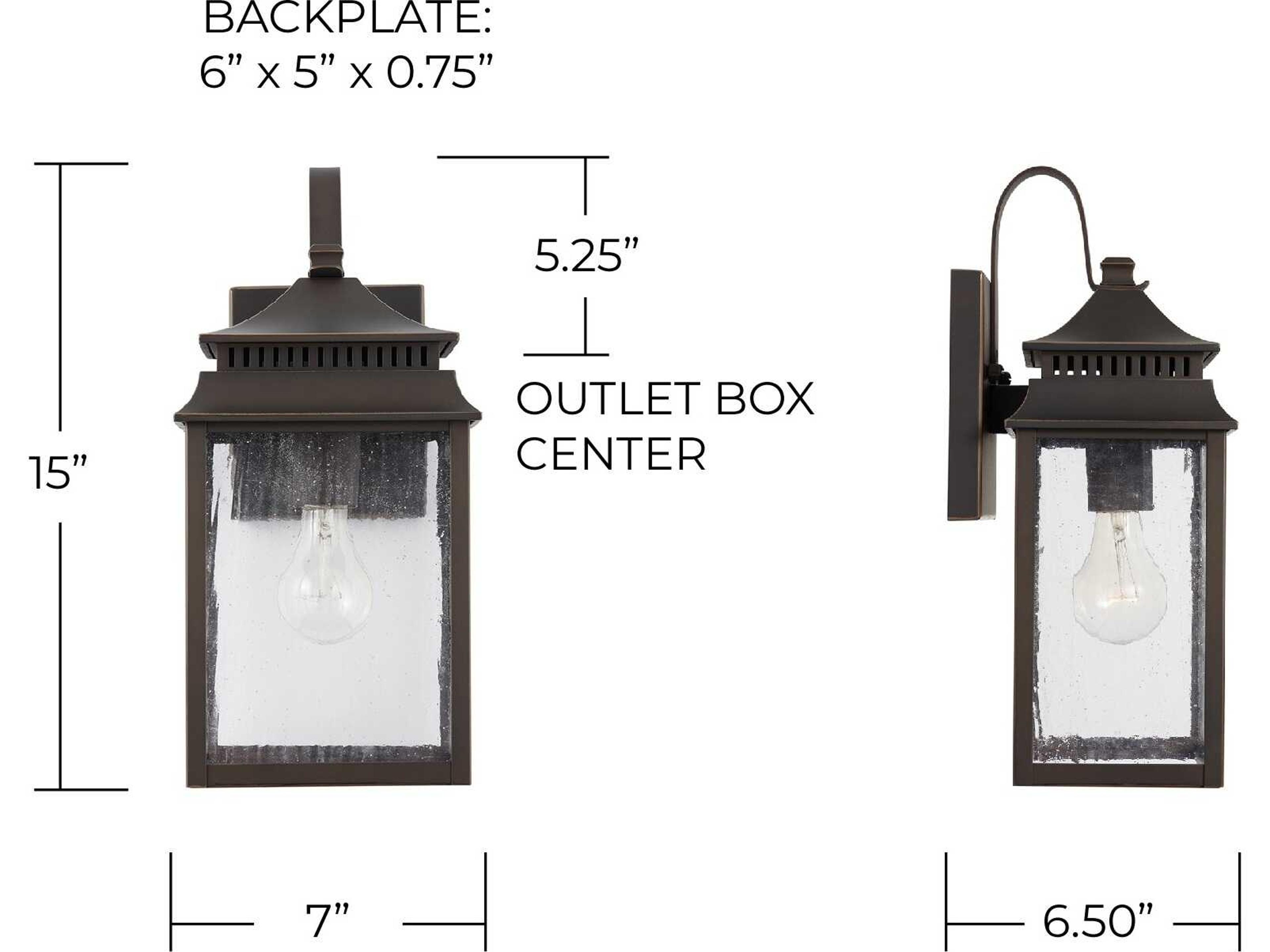 Capital Lighting Sutter Creek 1 - Light Outdoor Wall Light