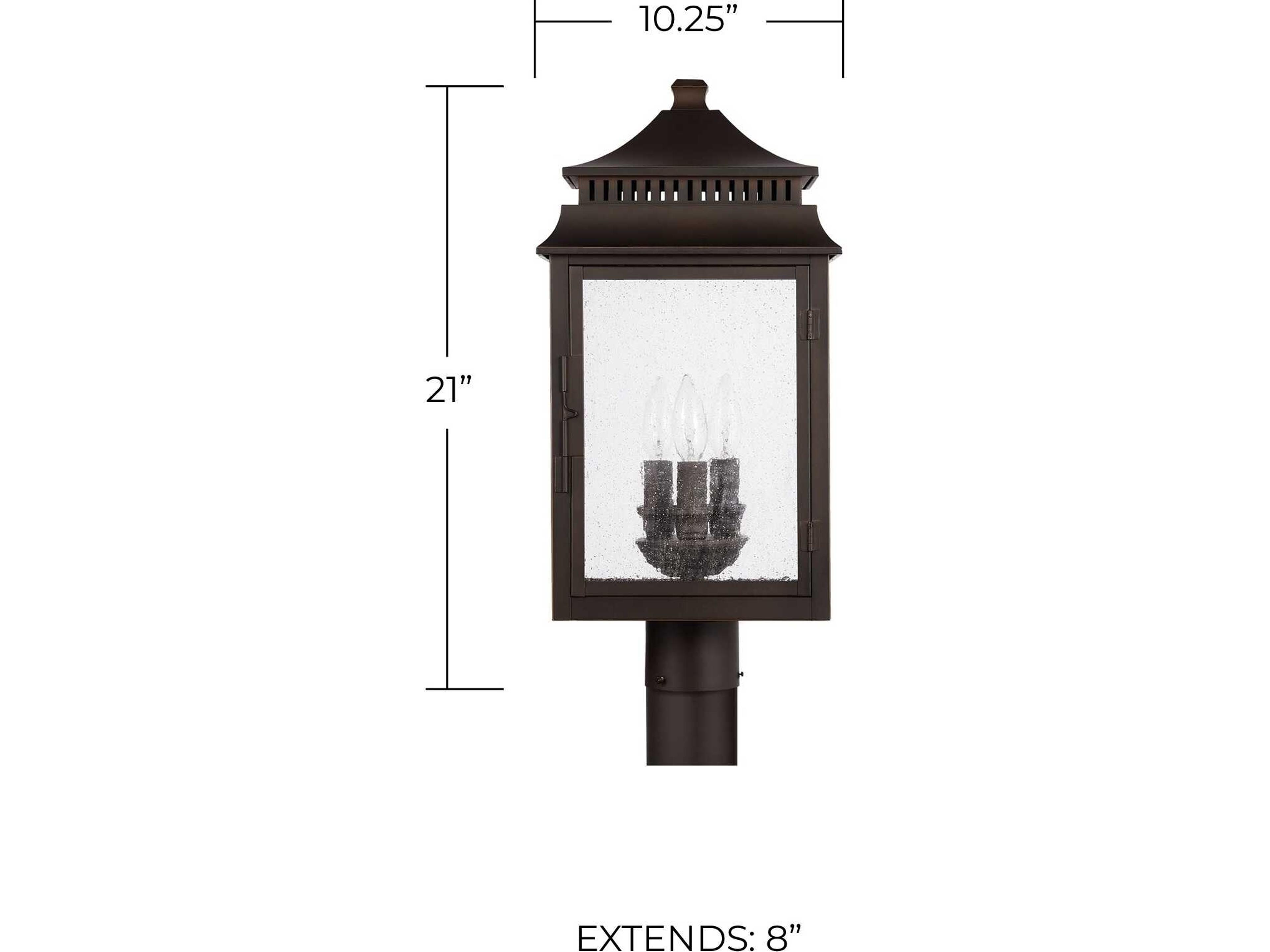 Capital Lighting Sutter Creek 3 - Light Outdoor Post Light