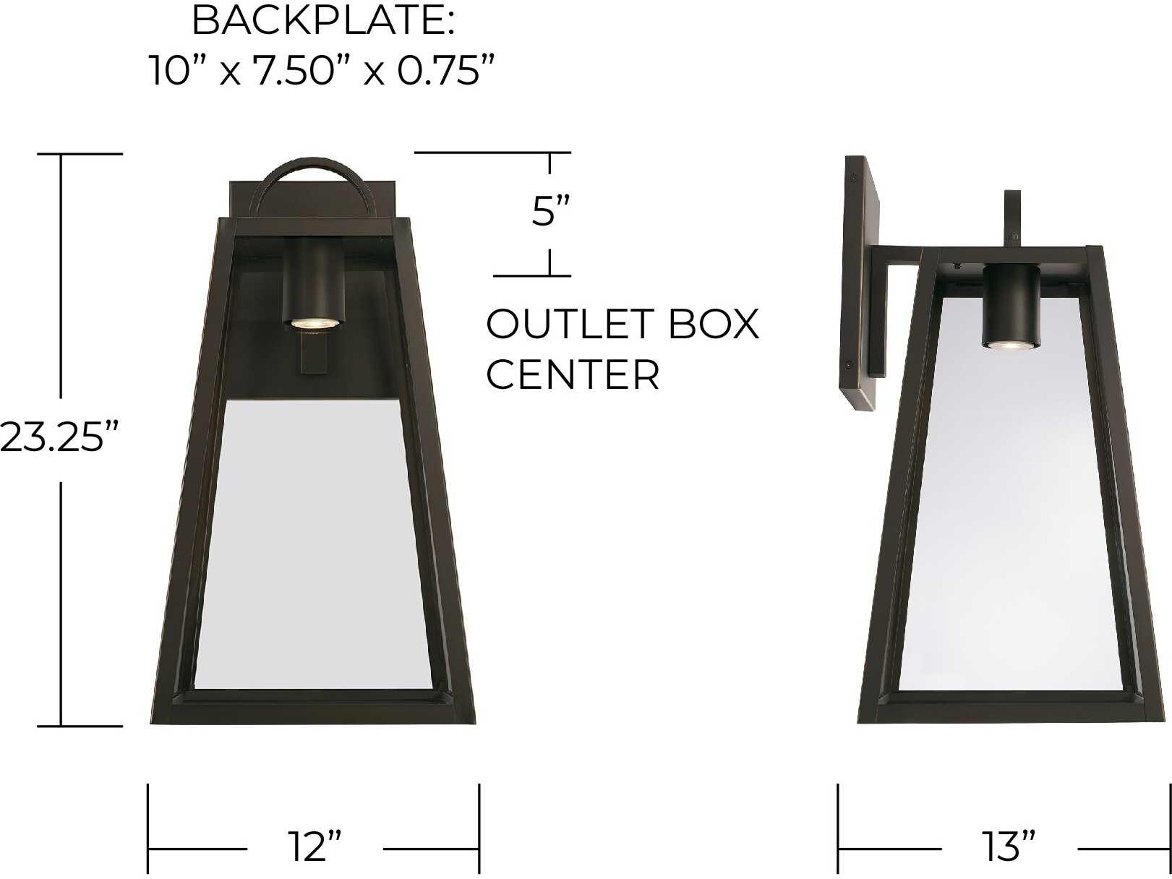 Capital Lighting Leighton 1 - Light Outdoor Wall Light