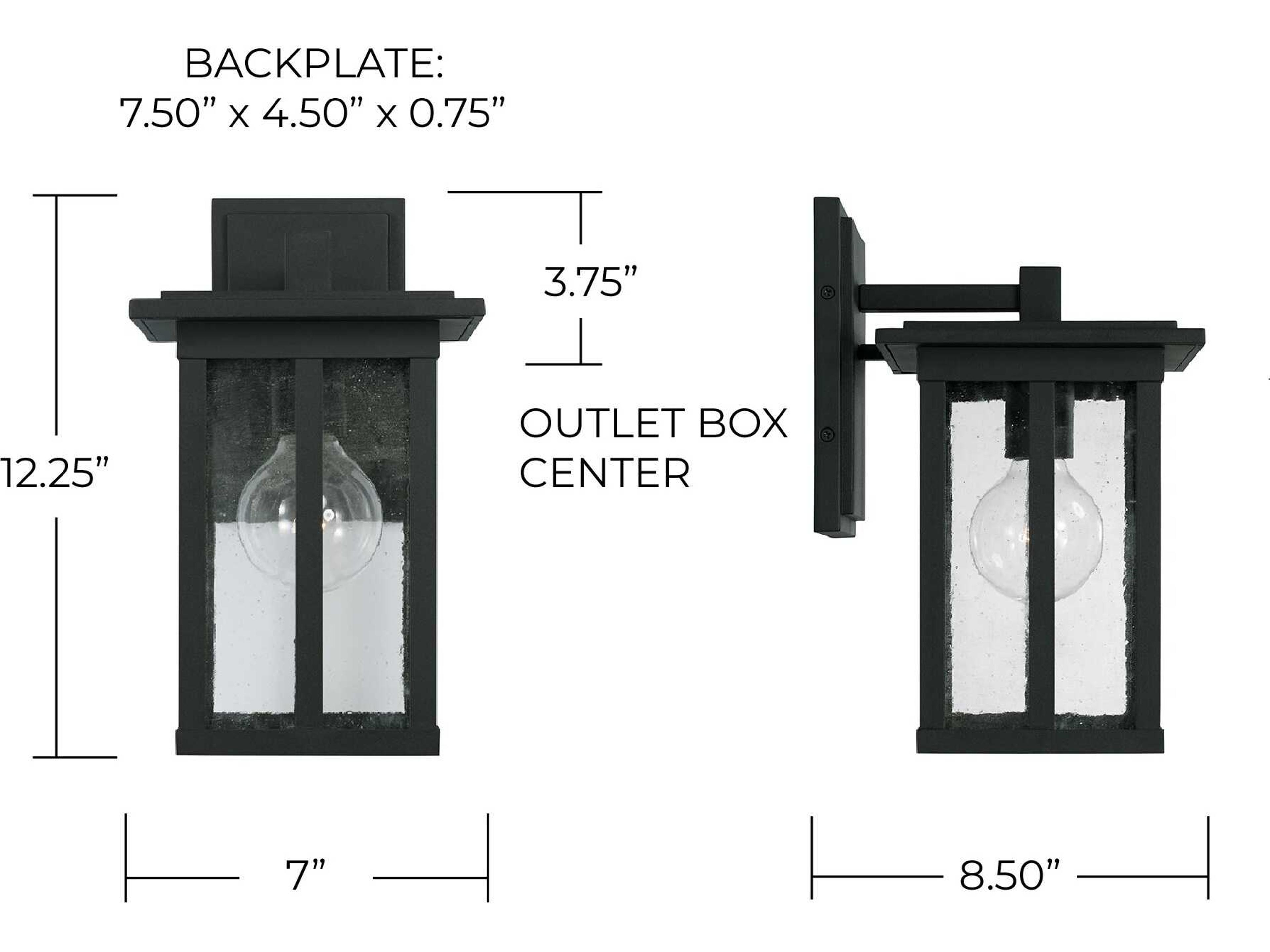 Capital Lighting Barrett 1 - Light Outdoor Wall Light