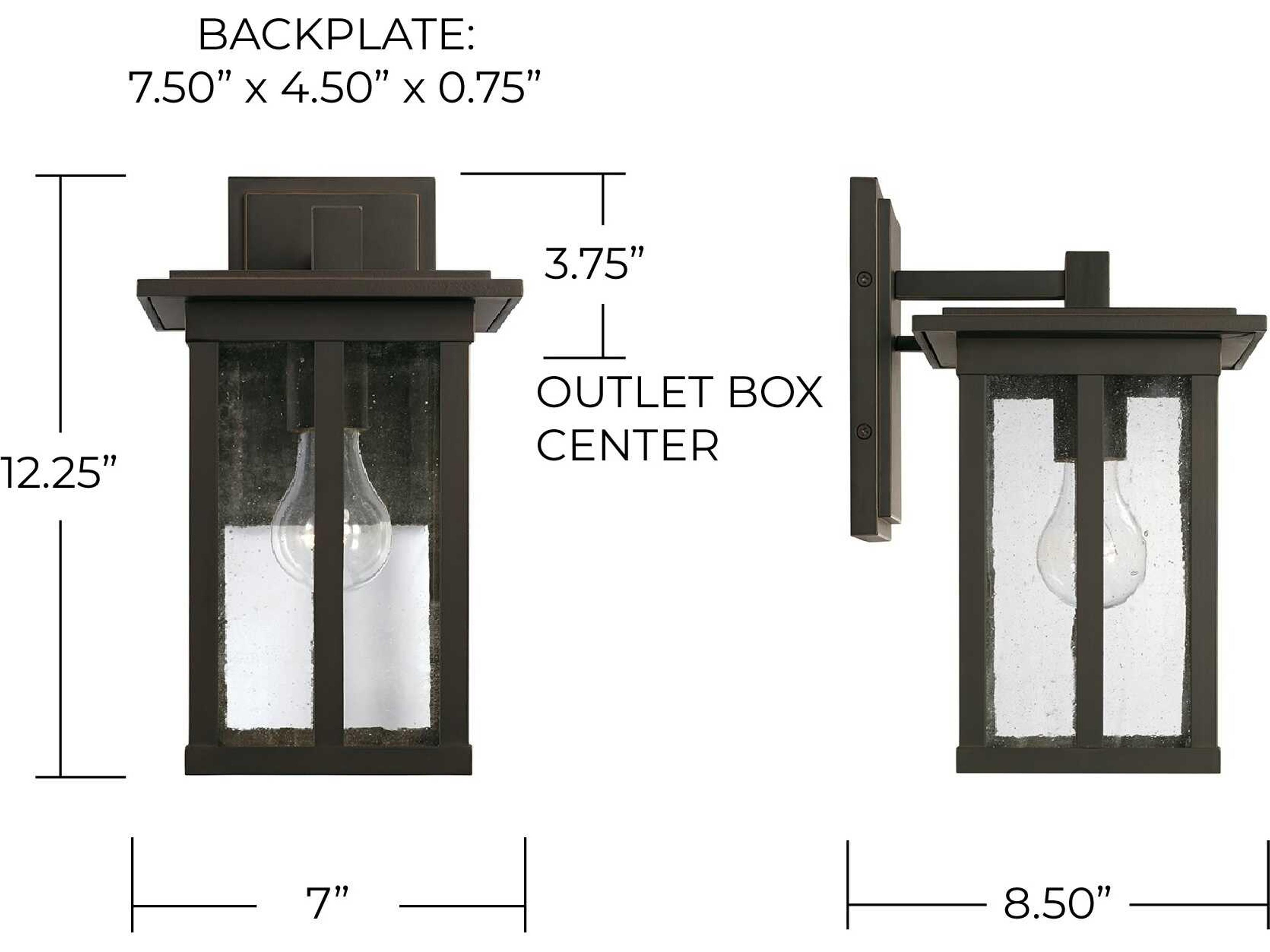 Capital Lighting Barrett 1 - Light Outdoor Wall Light
