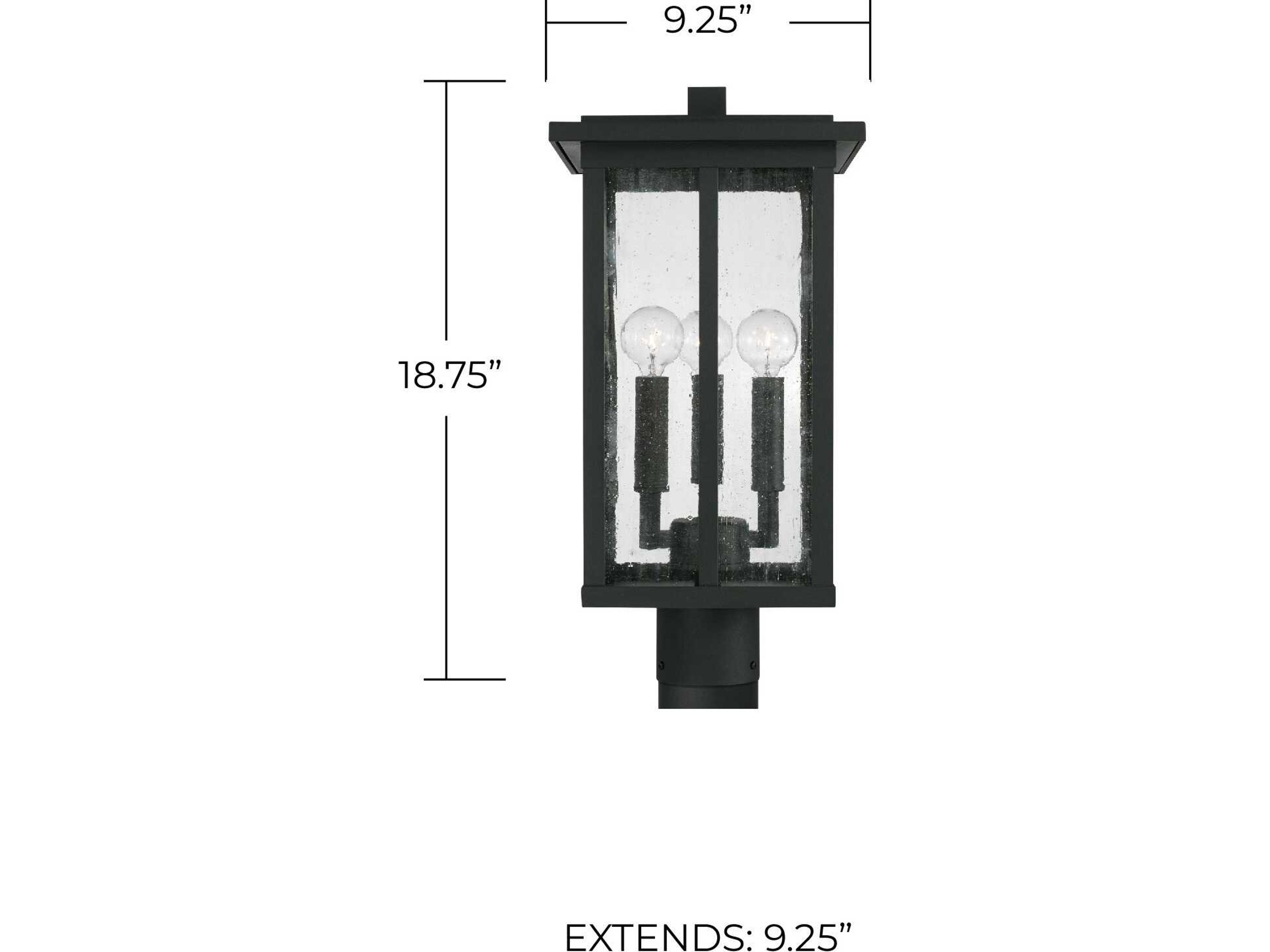 Capital Lighting Barrett 3 - Light Outdoor Post Light
