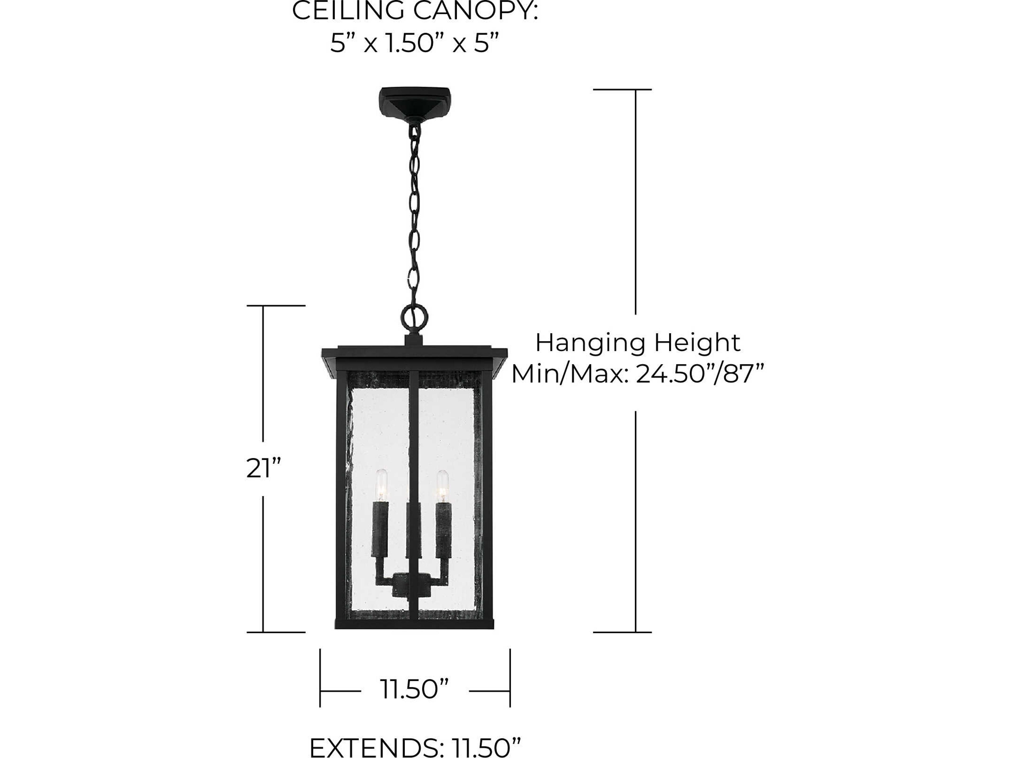 Capital Lighting Barrett 4 - Light Outdoor Hanging Light