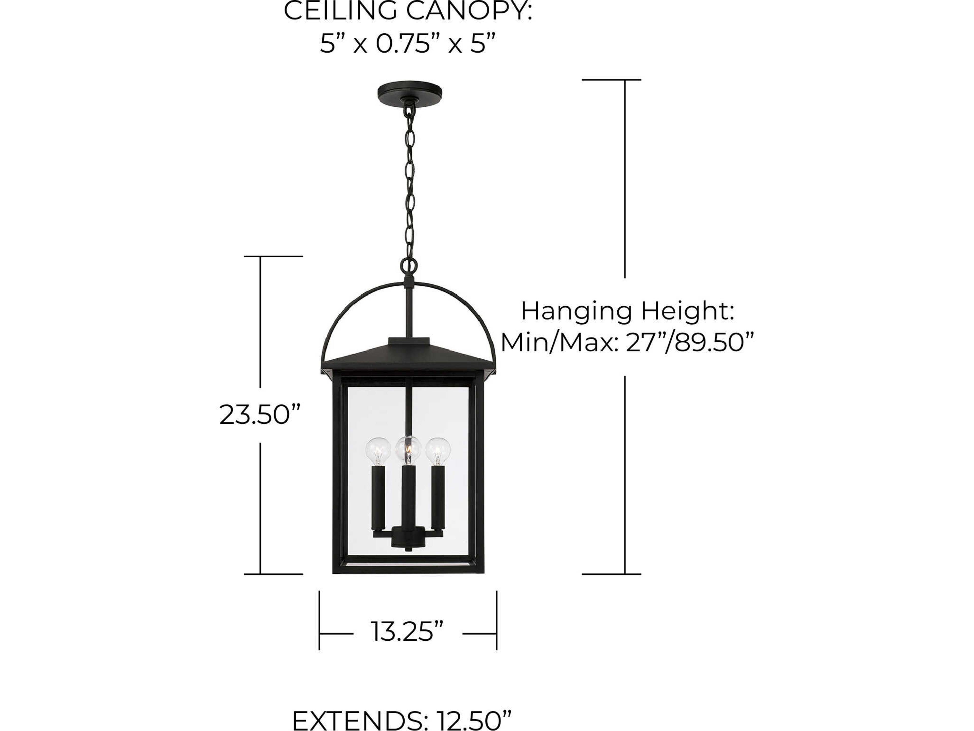 Capital Lighting Bryson 4 - Light Outdoor Hanging Light