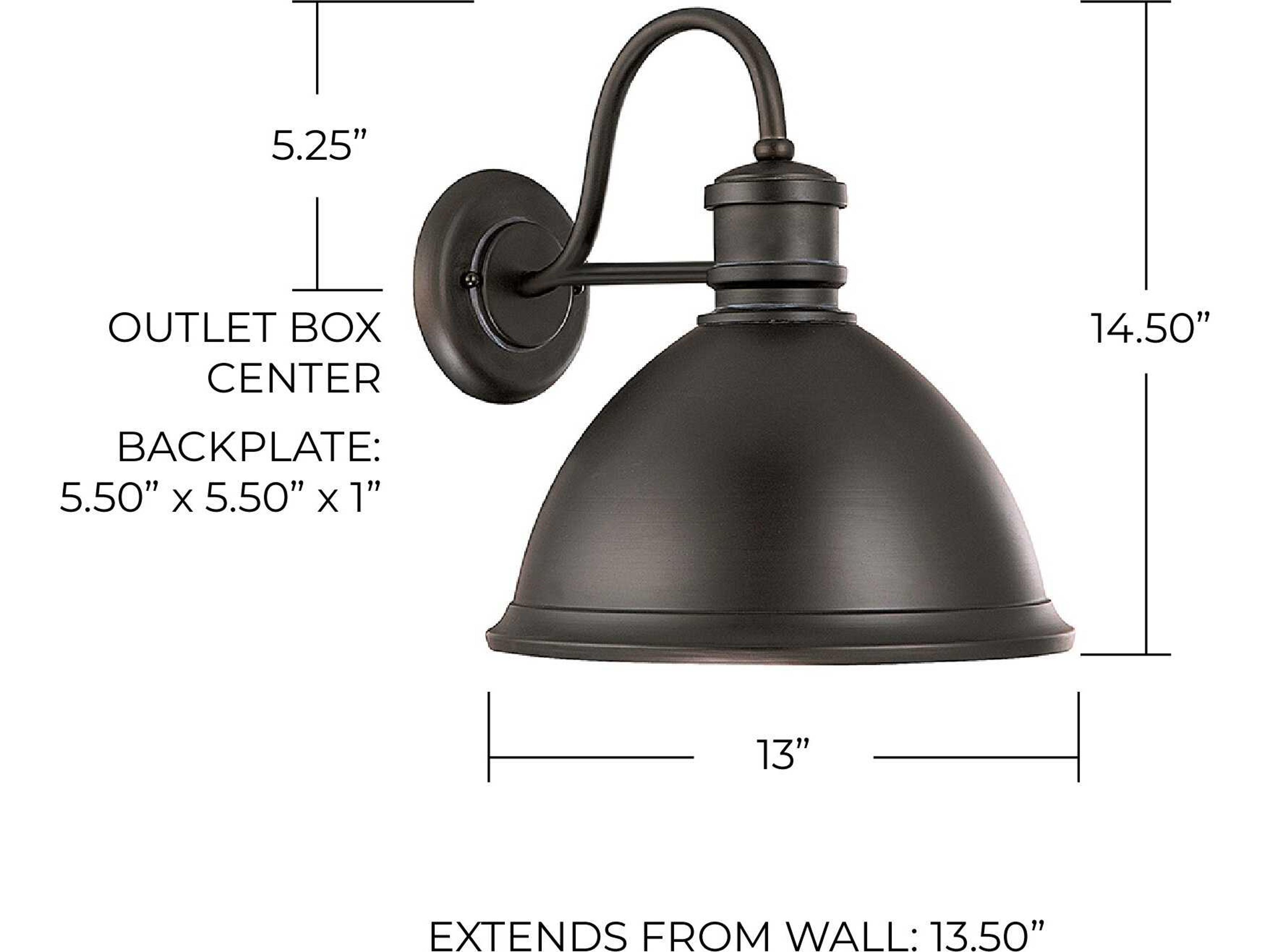 Capital Lighting Outdoor 1 - Light Wall Light