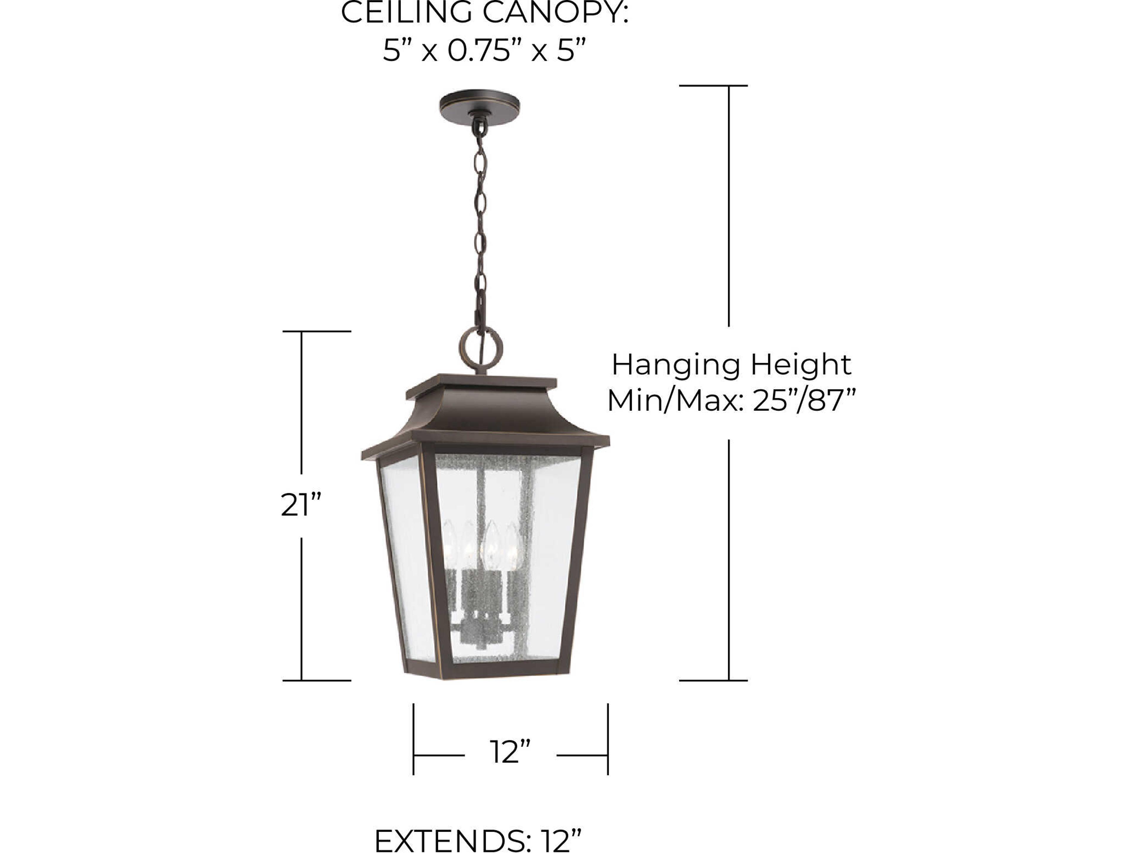 Capital Lighting Chandler 4-Light Outdoor Hanging Light