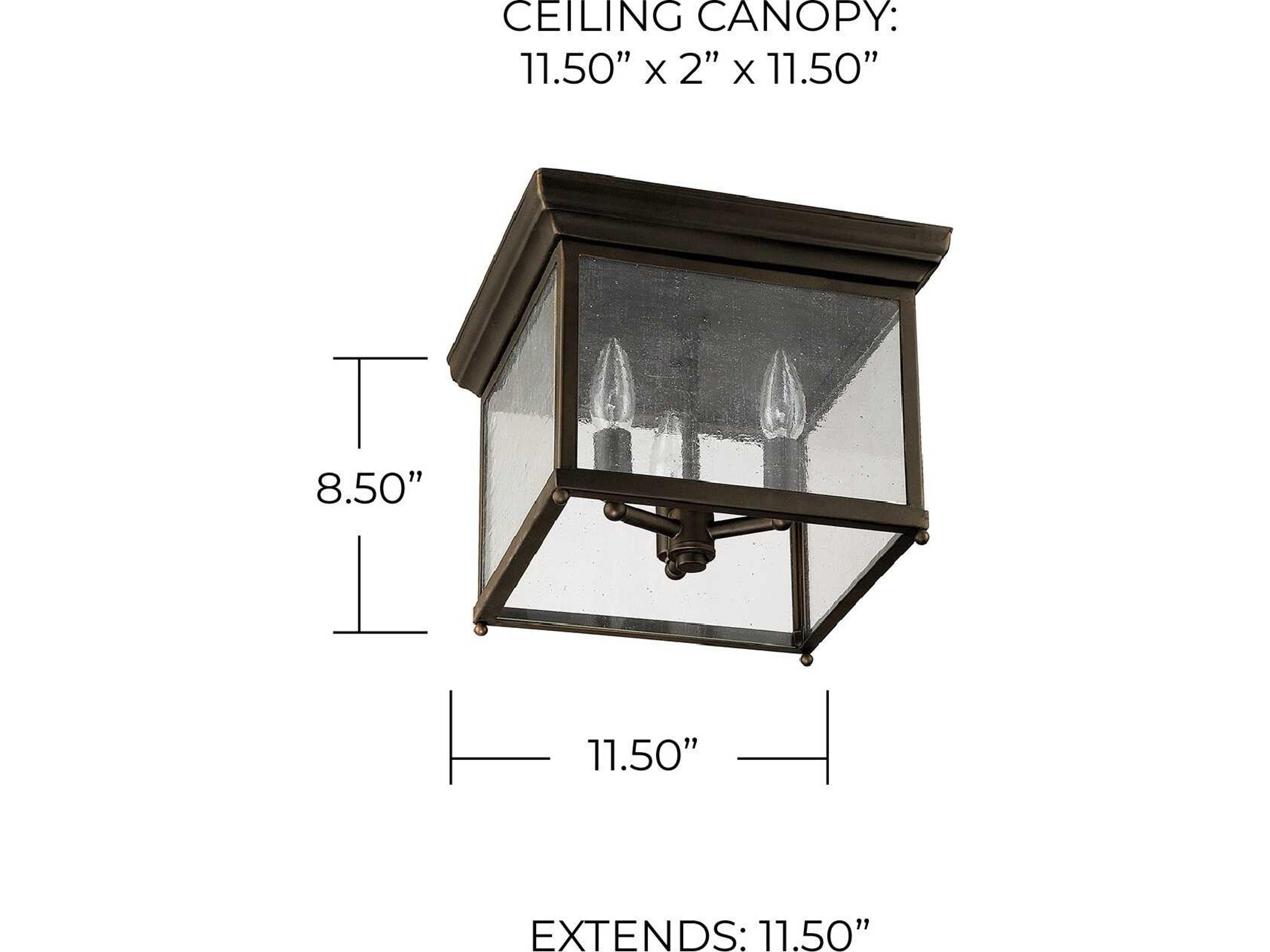 Capital Lighting Outdoor 3 - Light Ceiling Light
