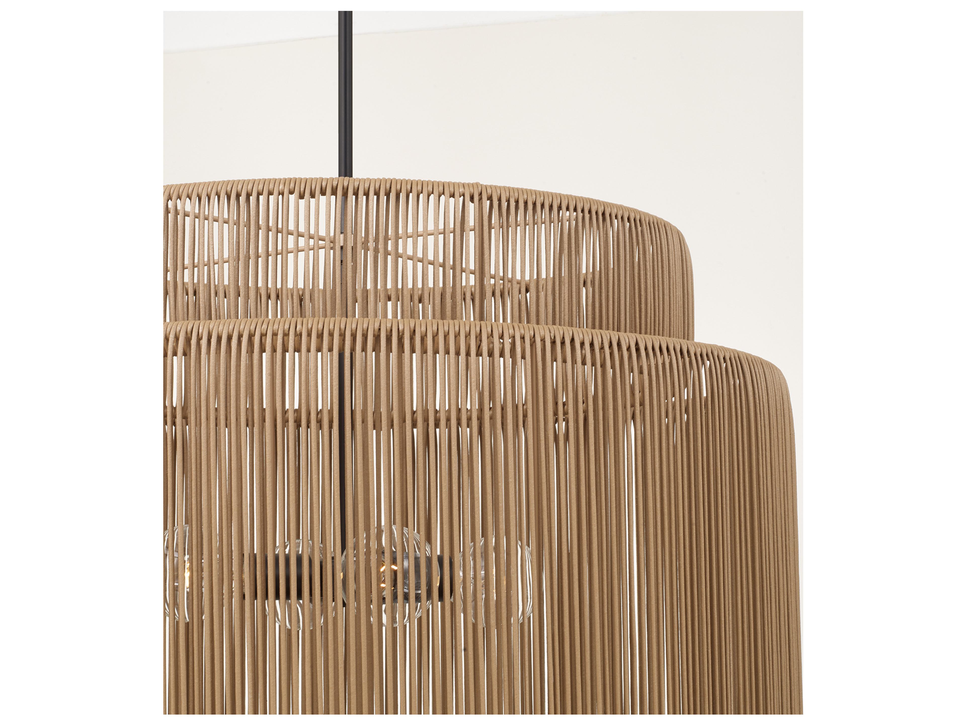 Capital Lighting Jasper 4-light Sienna And Black Copper Cylinder Geometric Pendant