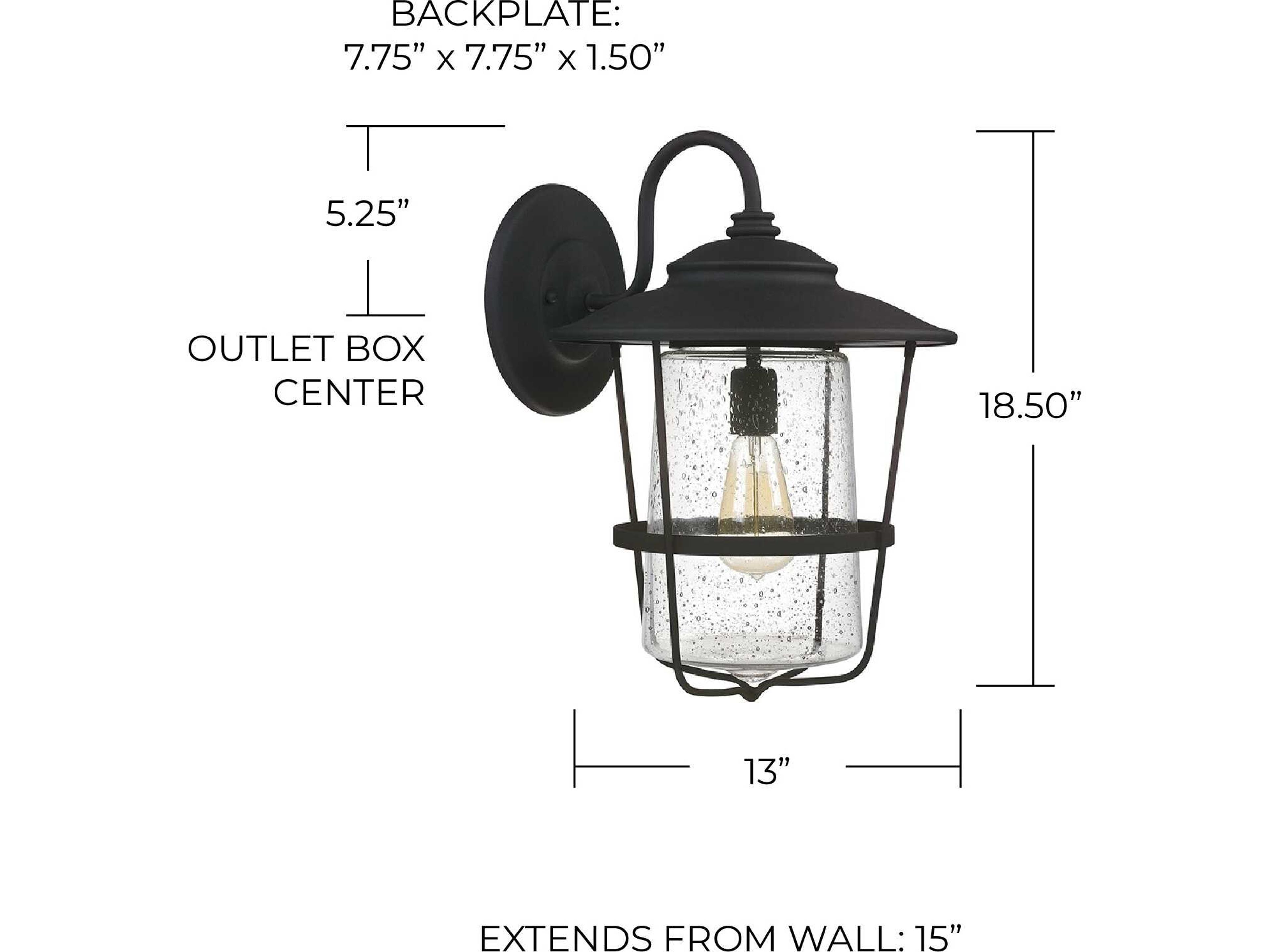 Capital Lighting Creekside 1 - Light Outdoor Wall Light