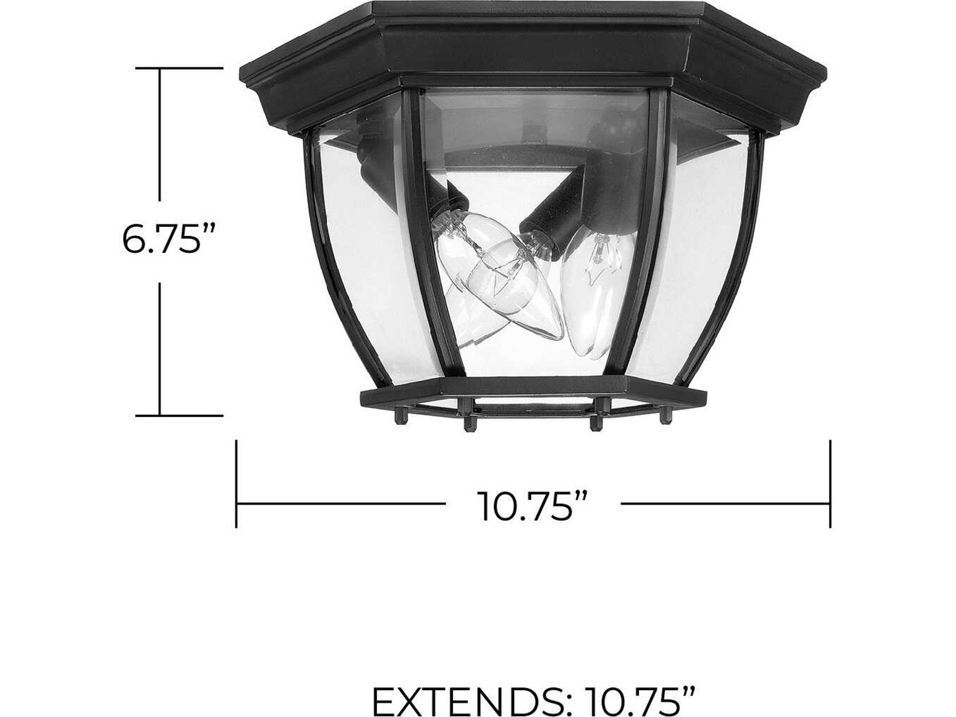 Capital Lighting Outdoor 3-light Ceiling Light