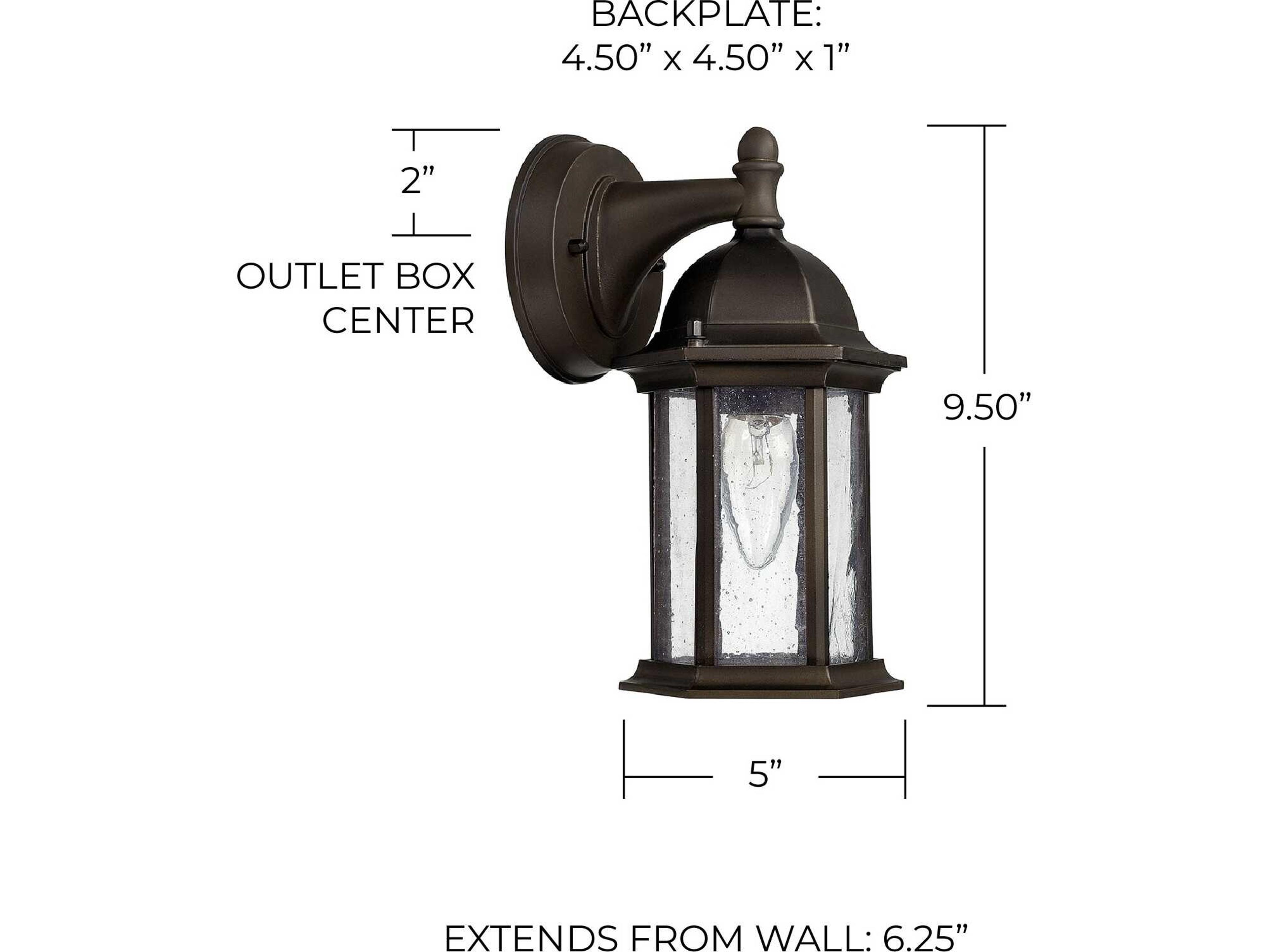 Capital Lighting Main Street 1 - Light Outdoor Wall Light