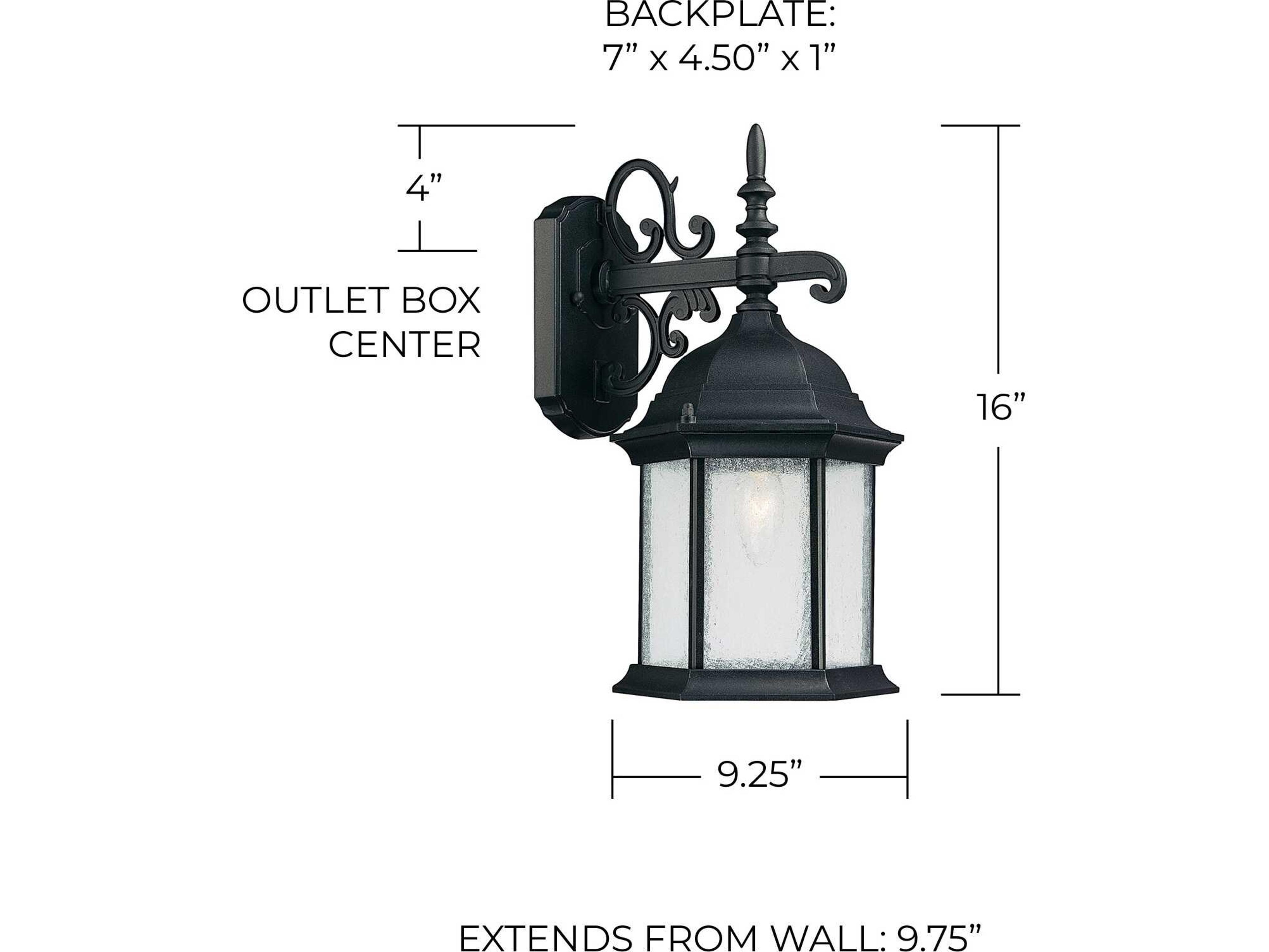 Capital Lighting Main Street 1 - Light Outdoor Wall Light