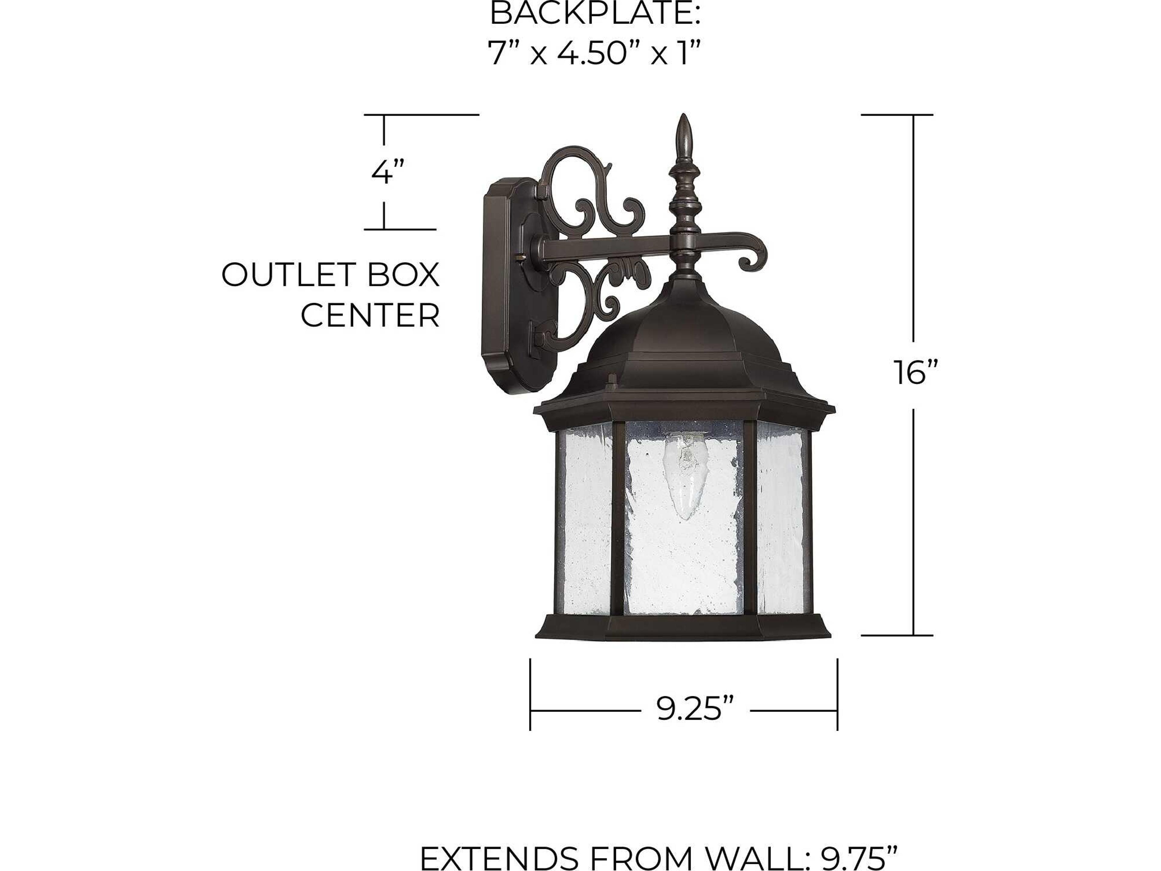 Capital Lighting Main Street 1 - Light Outdoor Wall Light