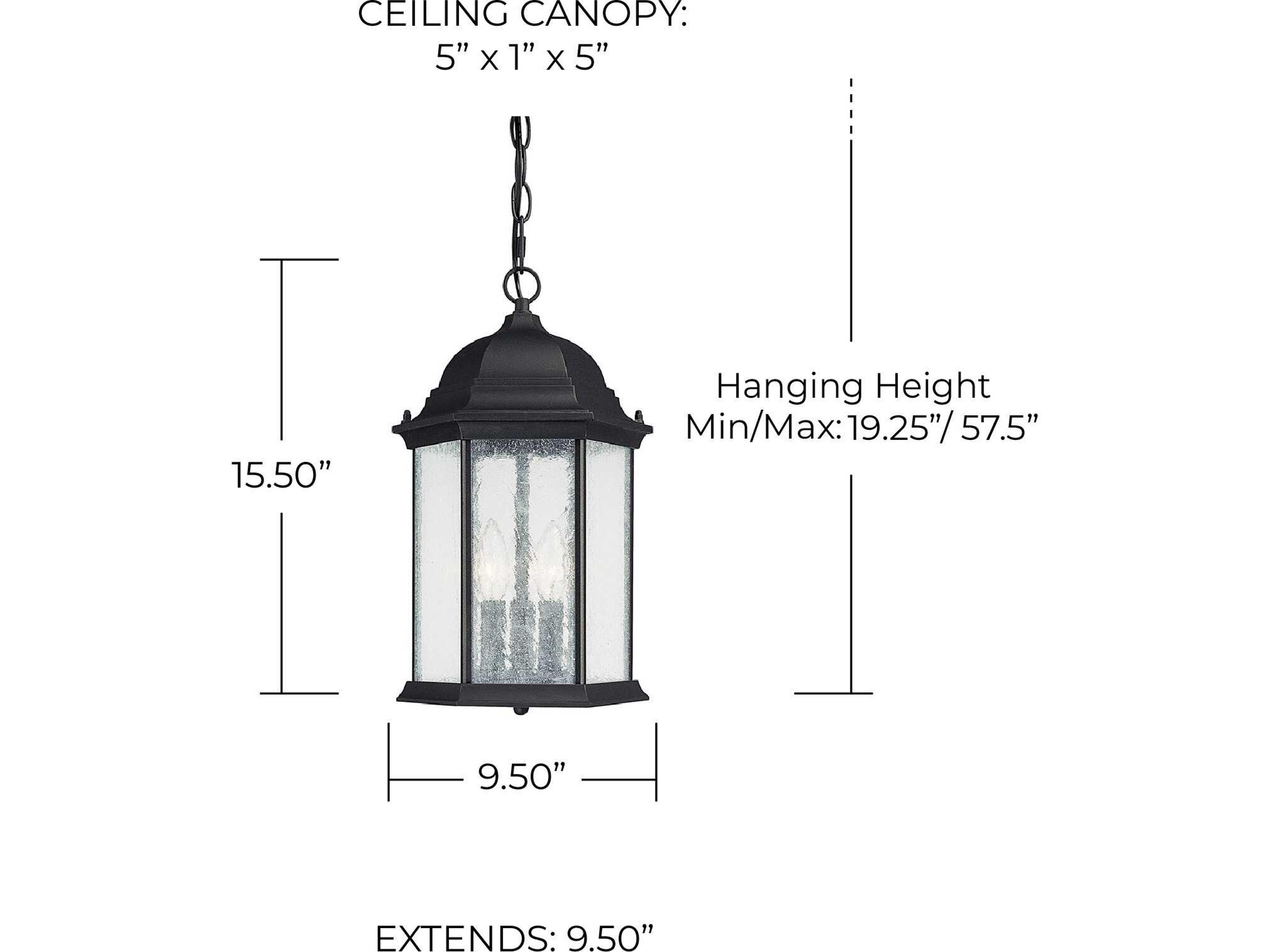 Capital Lighting Main Street 3 - Light Outdoor Hanging Light