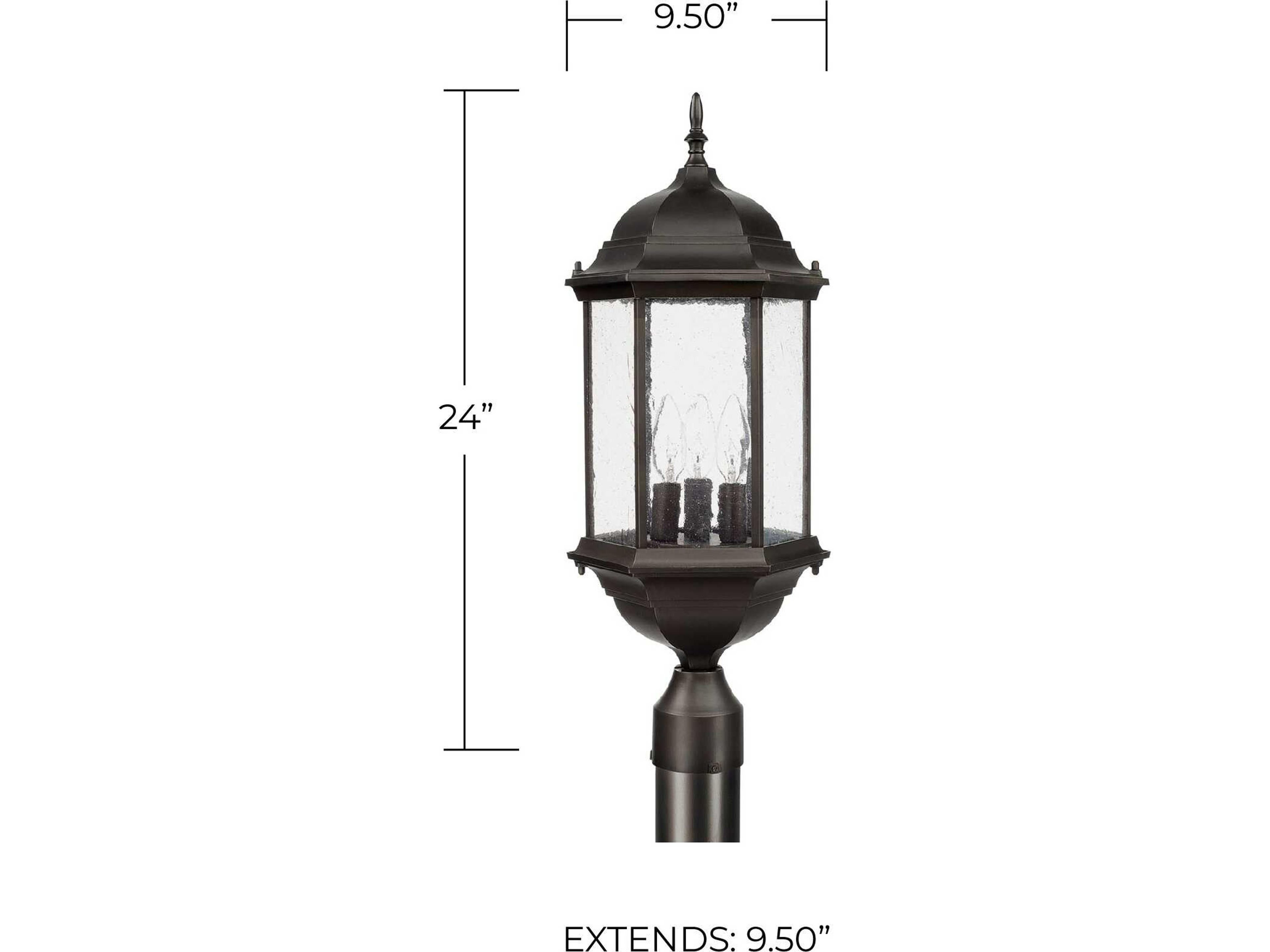 Capital Lighting Main Street 3 - Light Outdoor Post Light