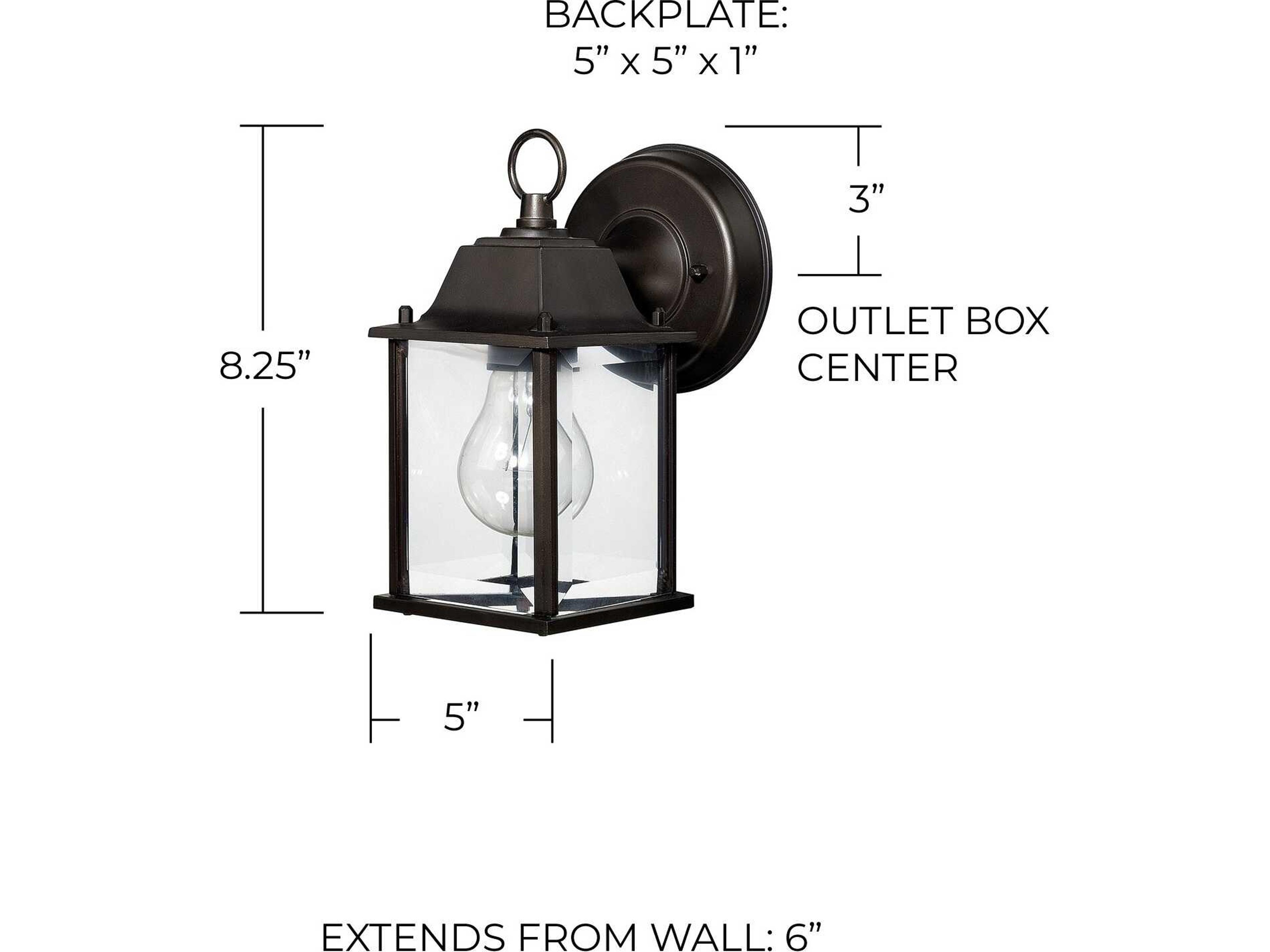 Capital Lighting Outdoor 1 - Light Wall Light