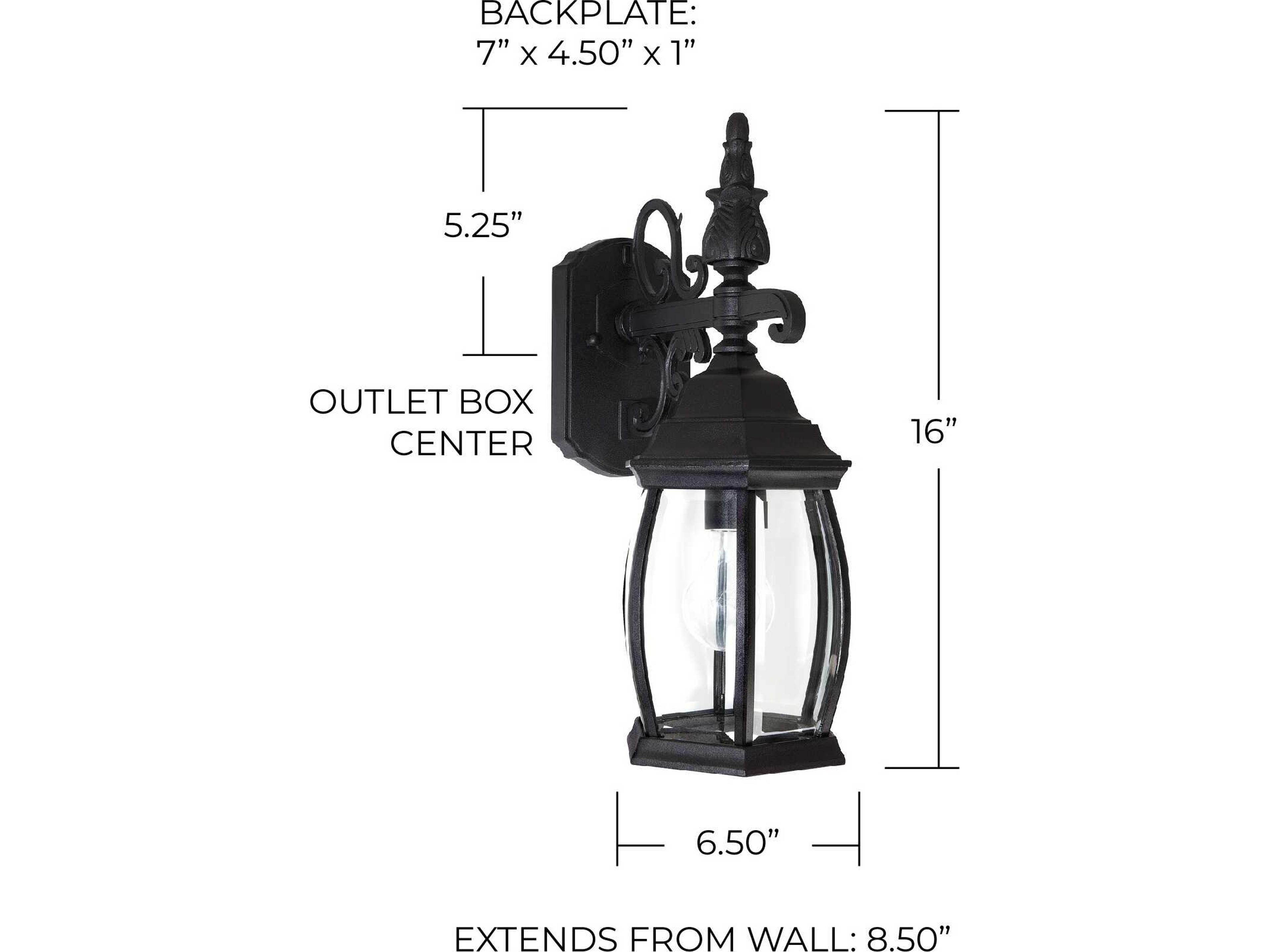 Capital Lighting French Country 1 - Light Outdoor Wall Light