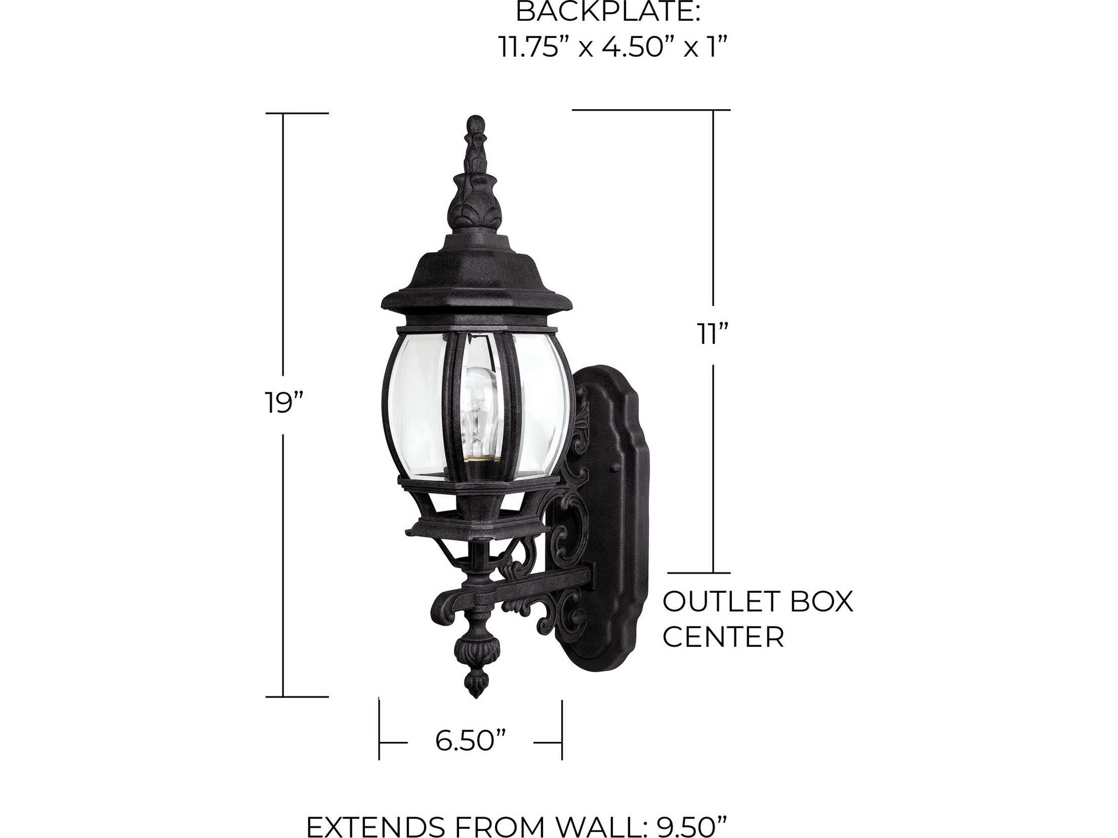 Capital Lighting French Country 1 - Light Outdoor Wall Light