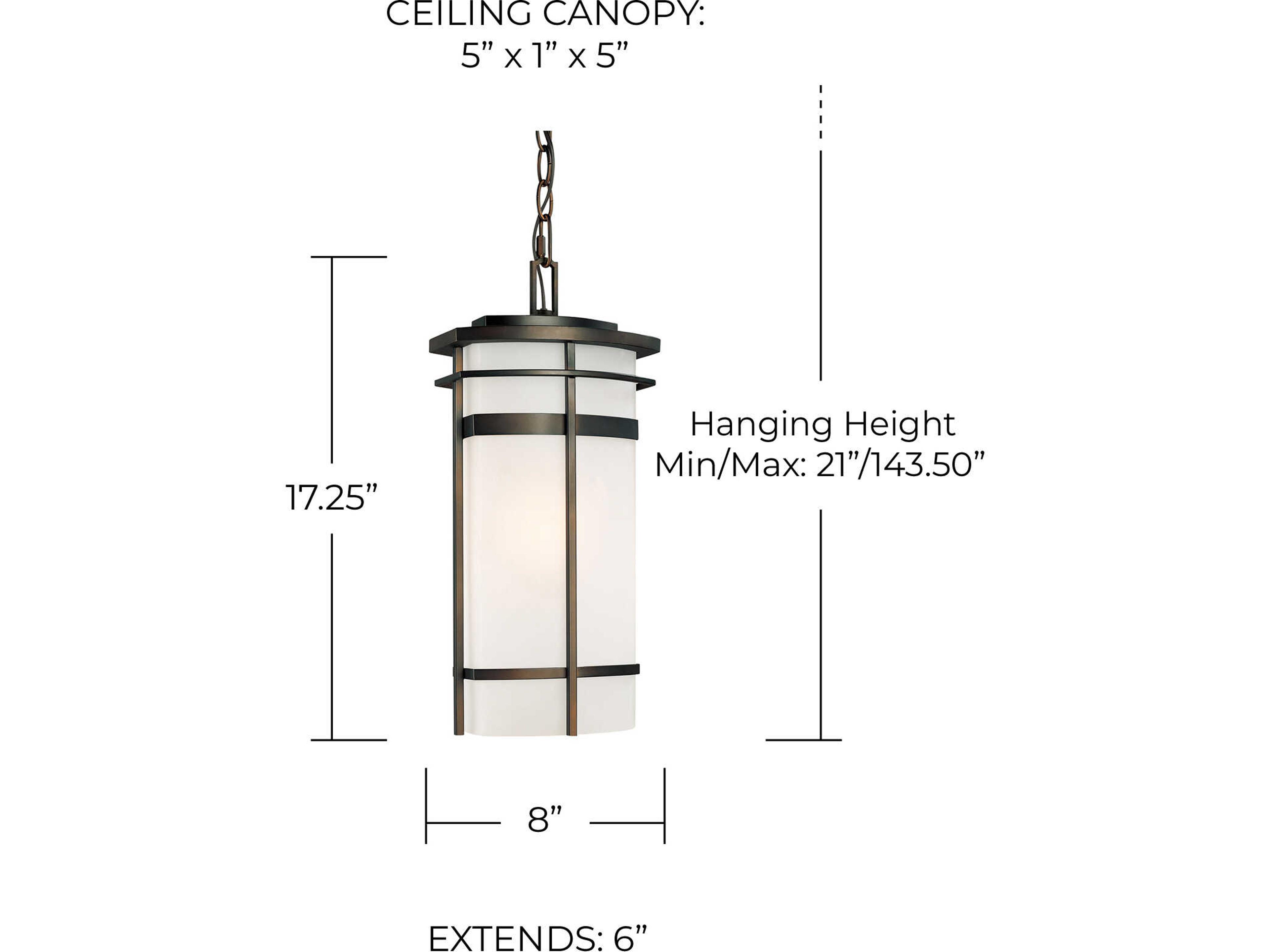 Capital Lighting Lakeshore 1 - Light Outdoor Hanging Light