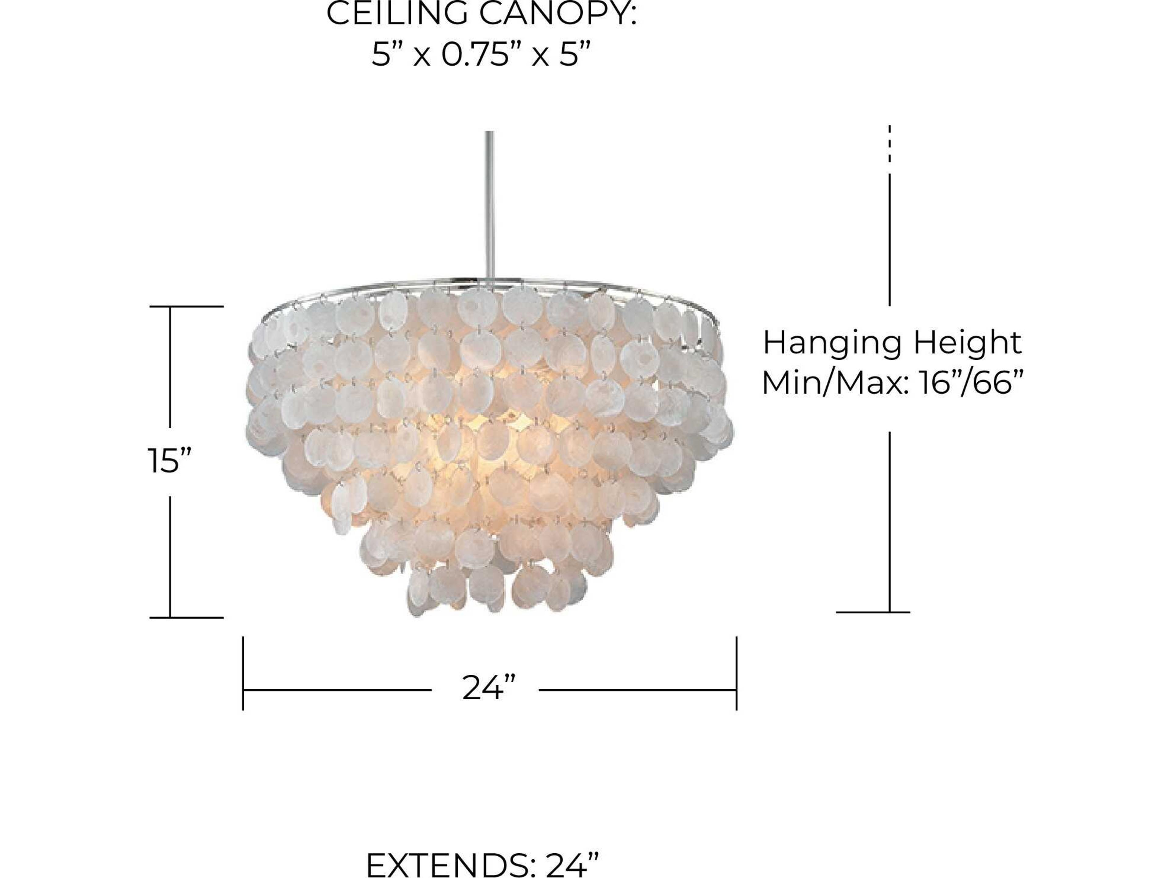 Capital Lighting Shelby 6-Light Polished Nickel White Drum Pendant