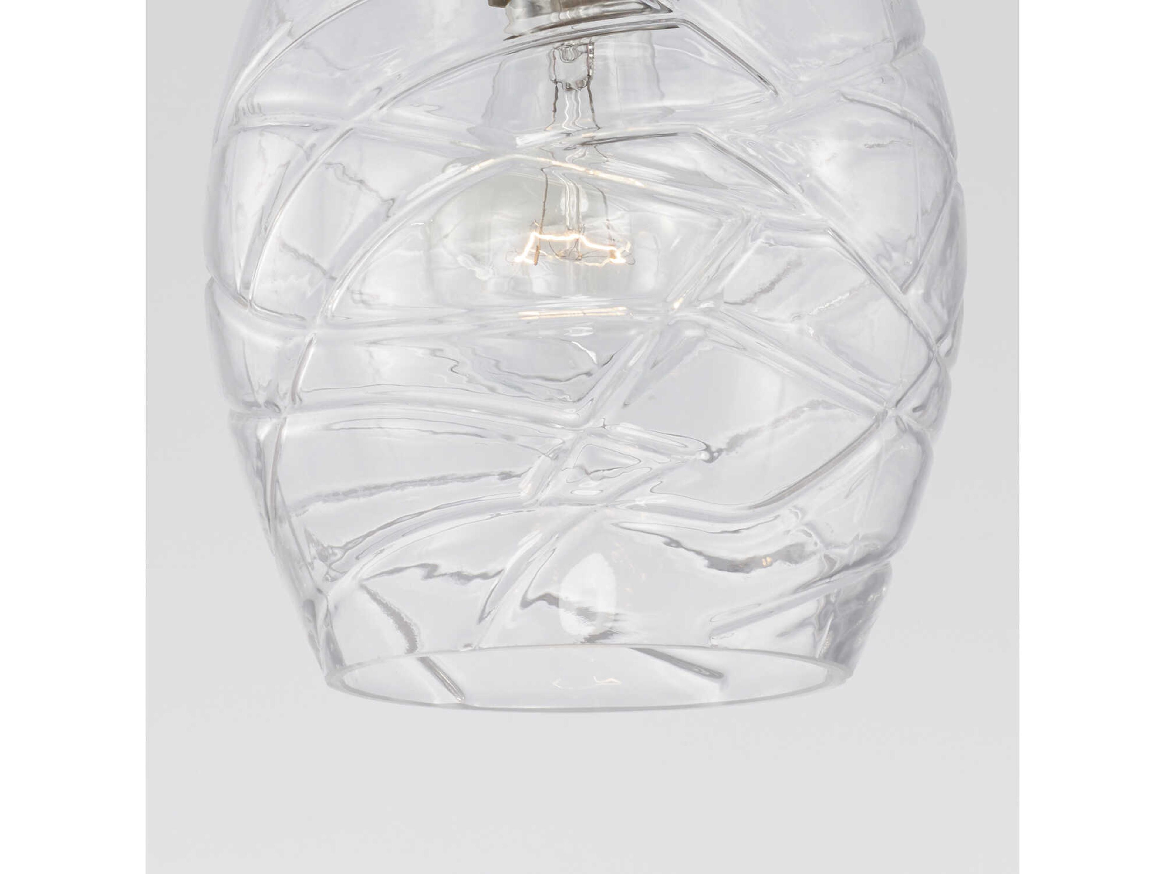 Capital Lighting Kier 1-Light Aged Brass Glass Bell Mini Pendant