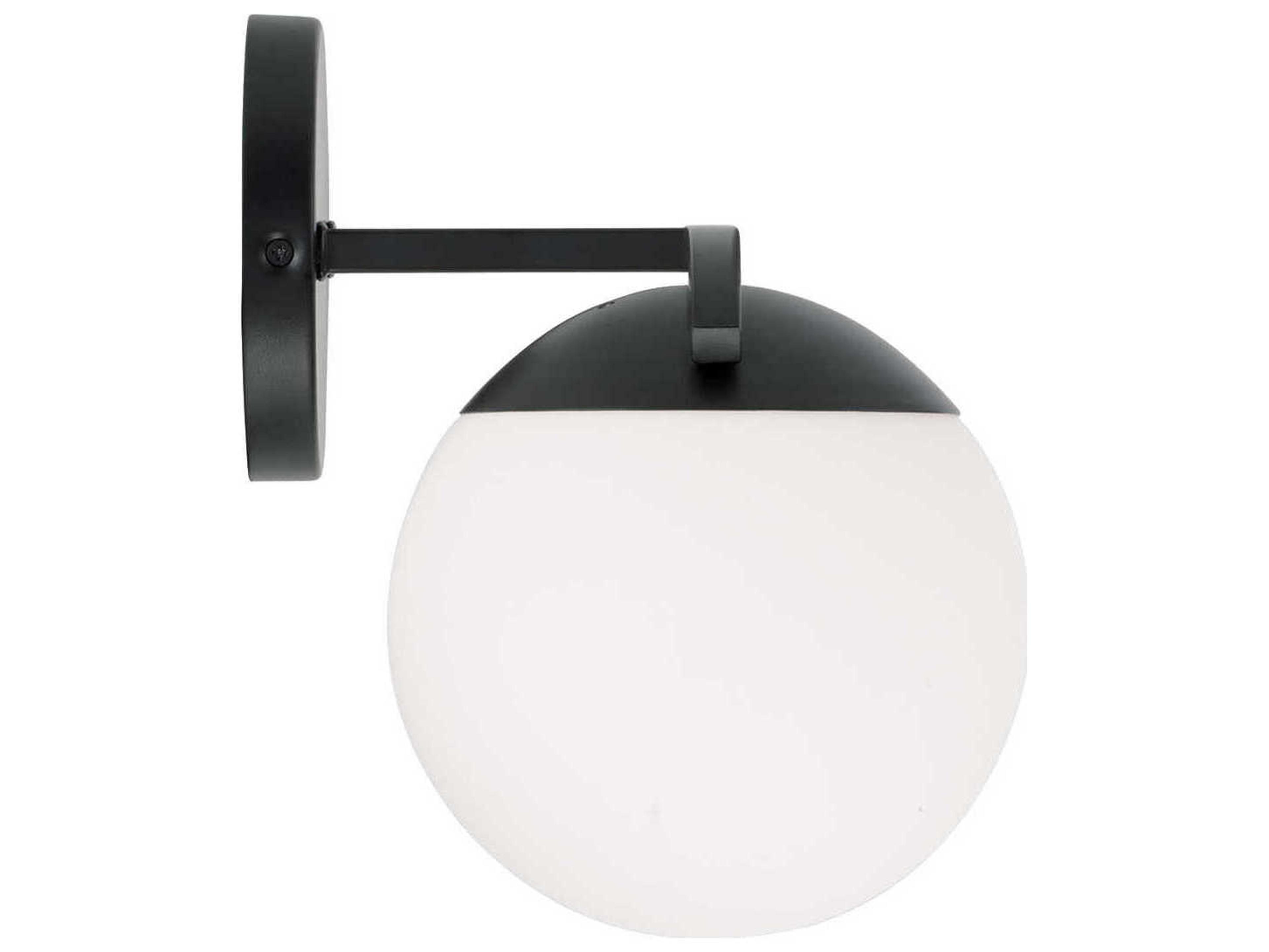 Capital Lighting Oliver 2-Light Matte Black Vanity Light