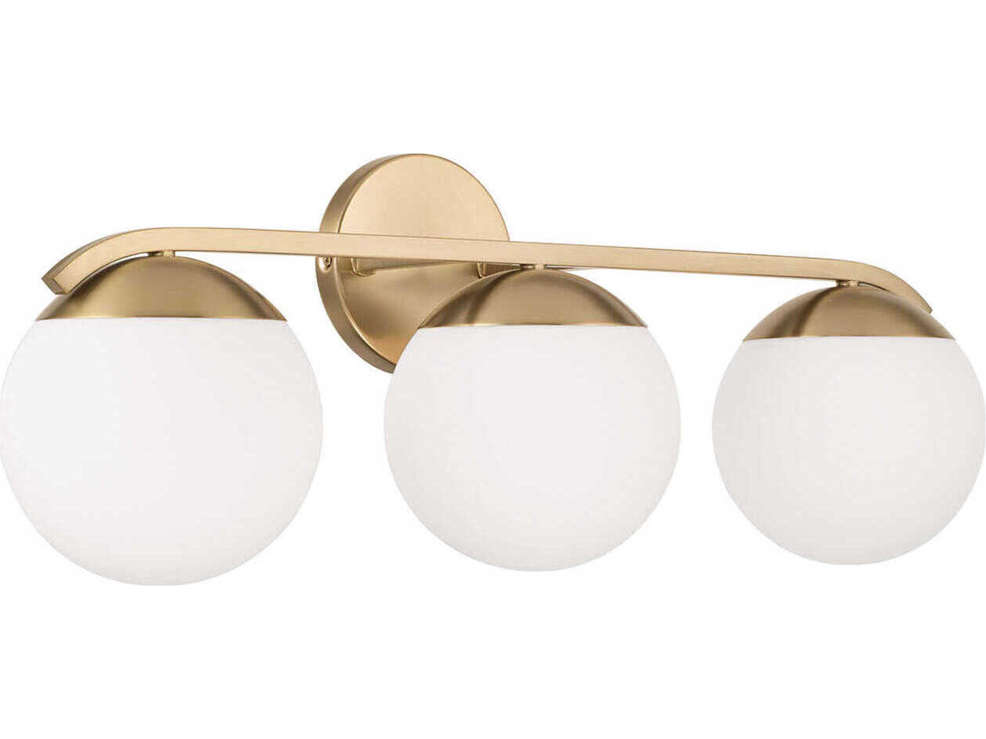 Oliver 3-Light Matte Brass Vanity Light