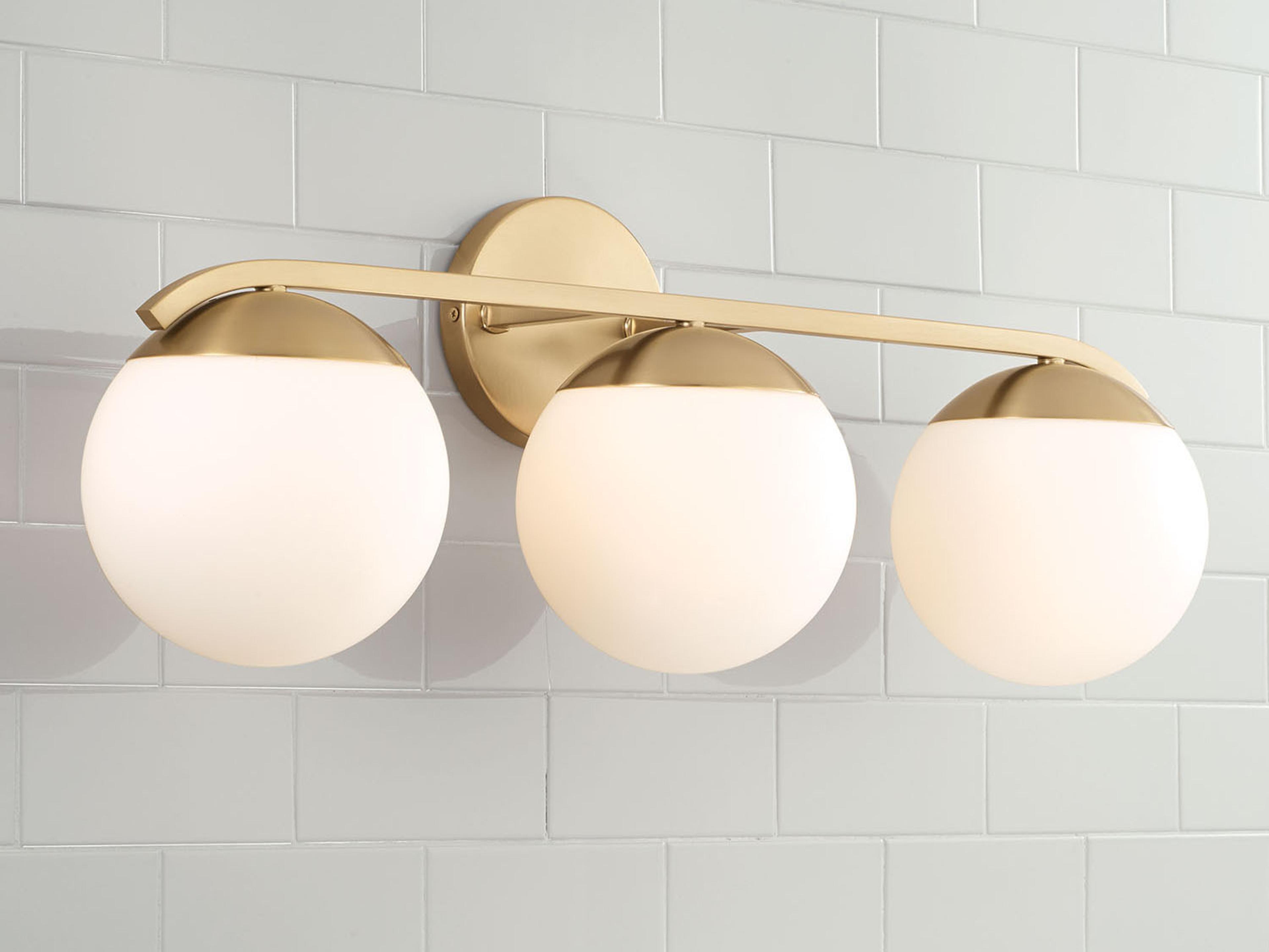 Capital Lighting Oliver 3-Light Matte Brass Vanity Light