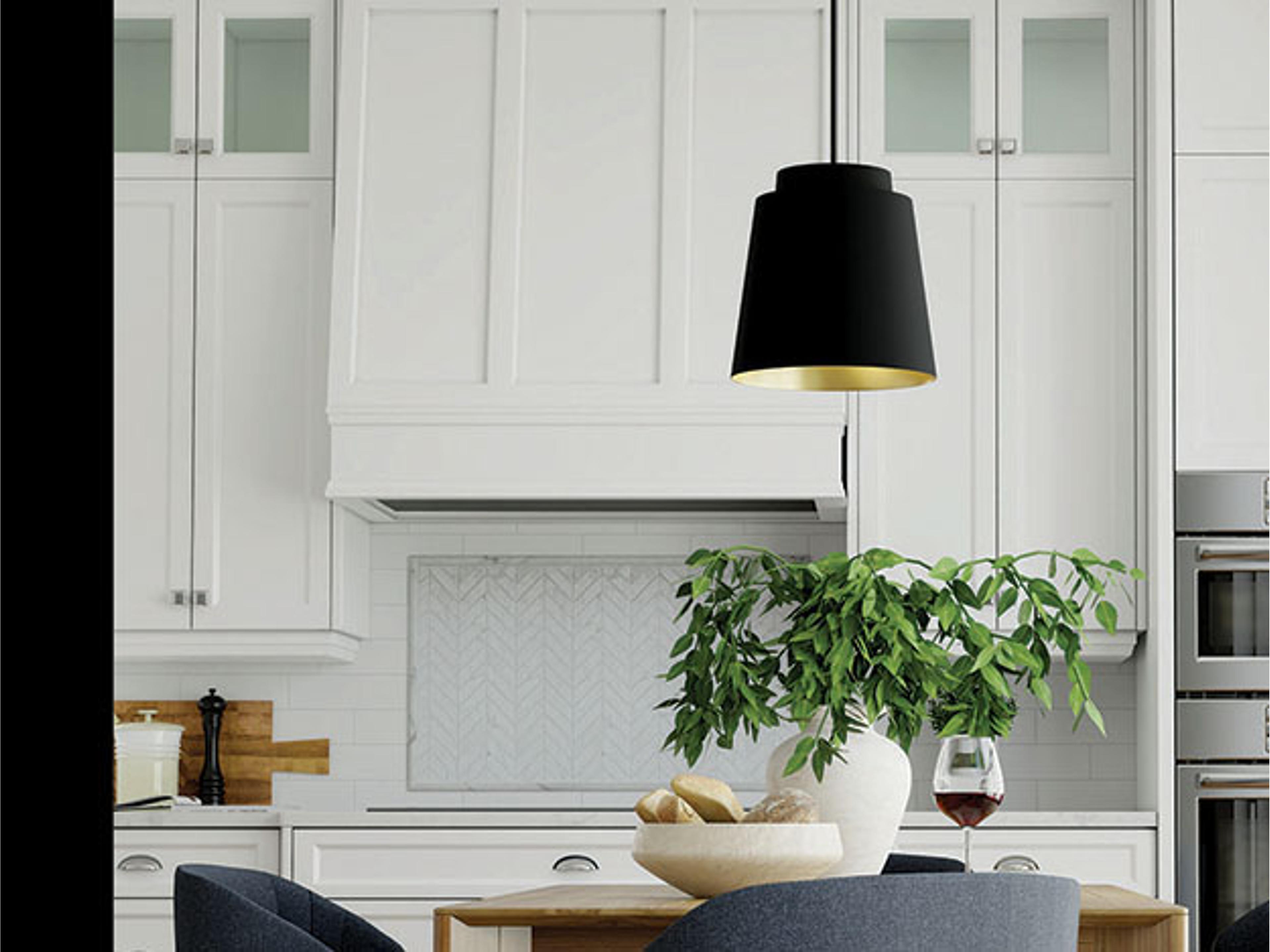 Capital Lighting Pratt 1-Light Matte Black Pendant