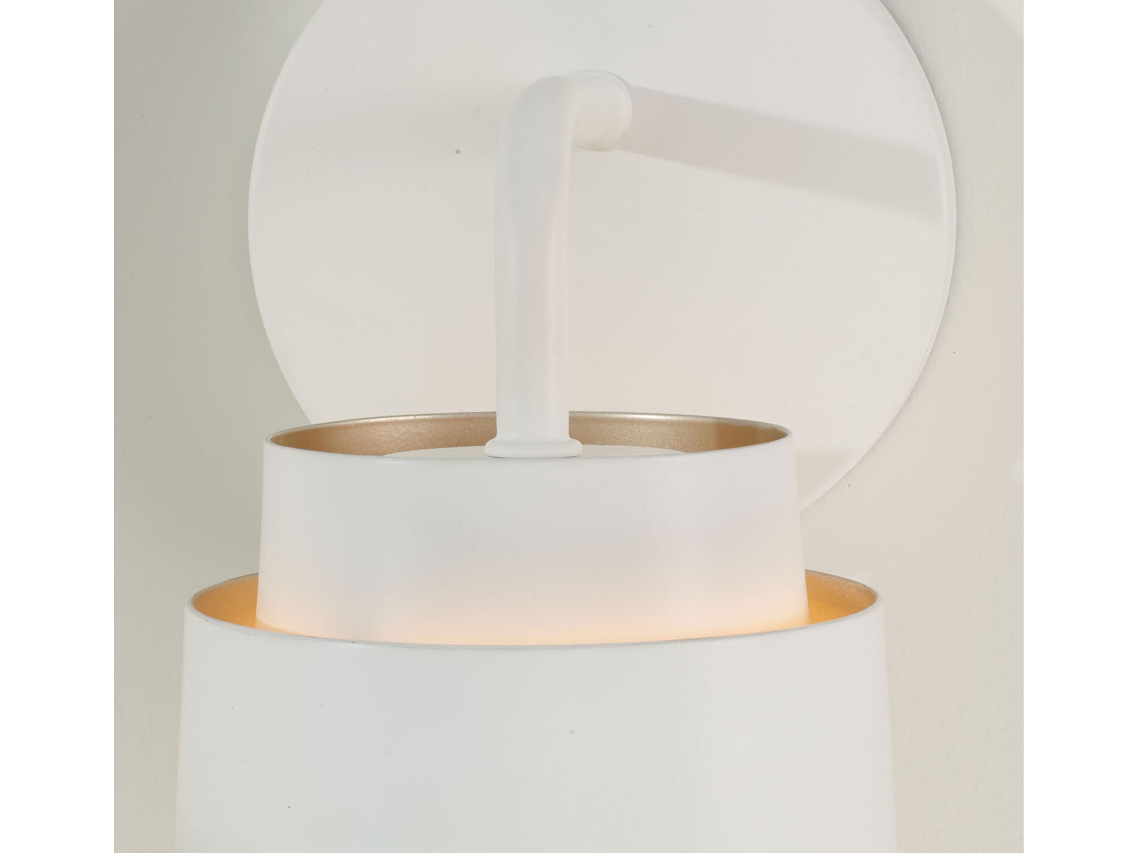 Capital Lighting Pratt 1-Light Matte White Wall Sconce