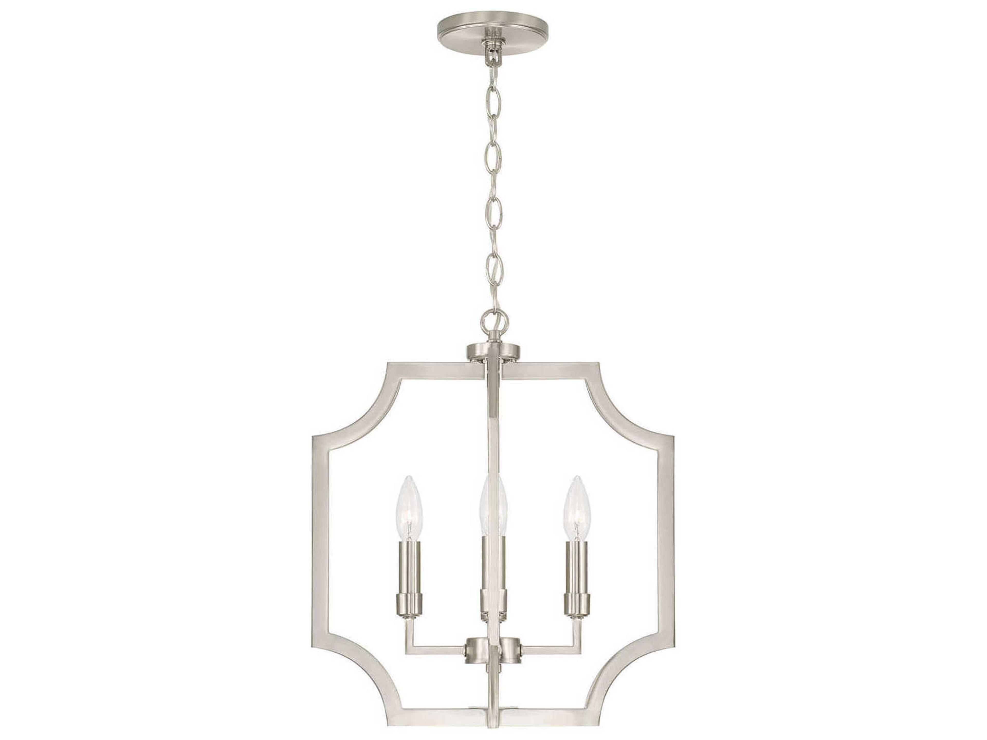 Courtney 4-Light Brushed Nickel Pendant