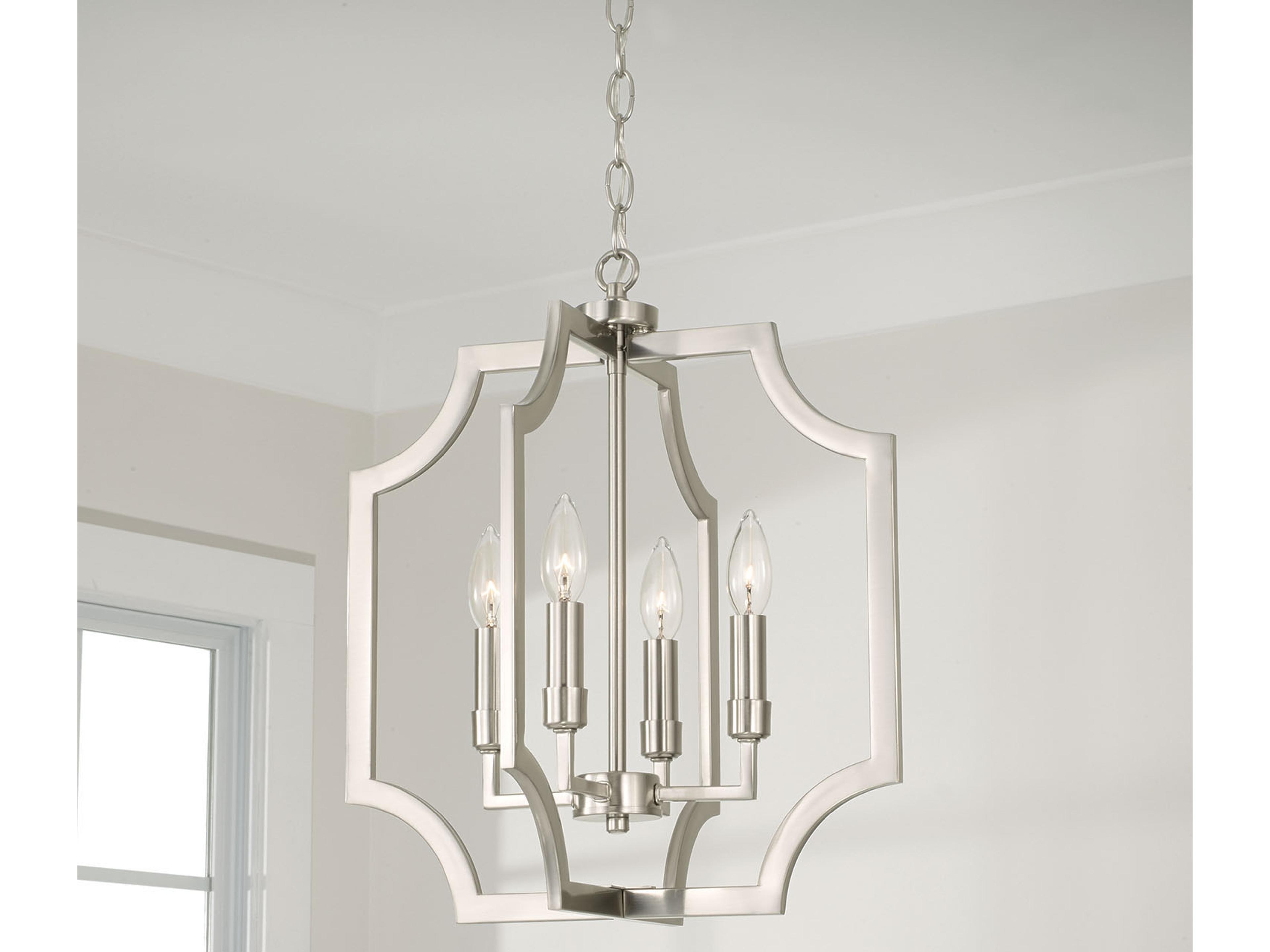 Capital Lighting Courtney 4-Light Brushed Nickel Pendant